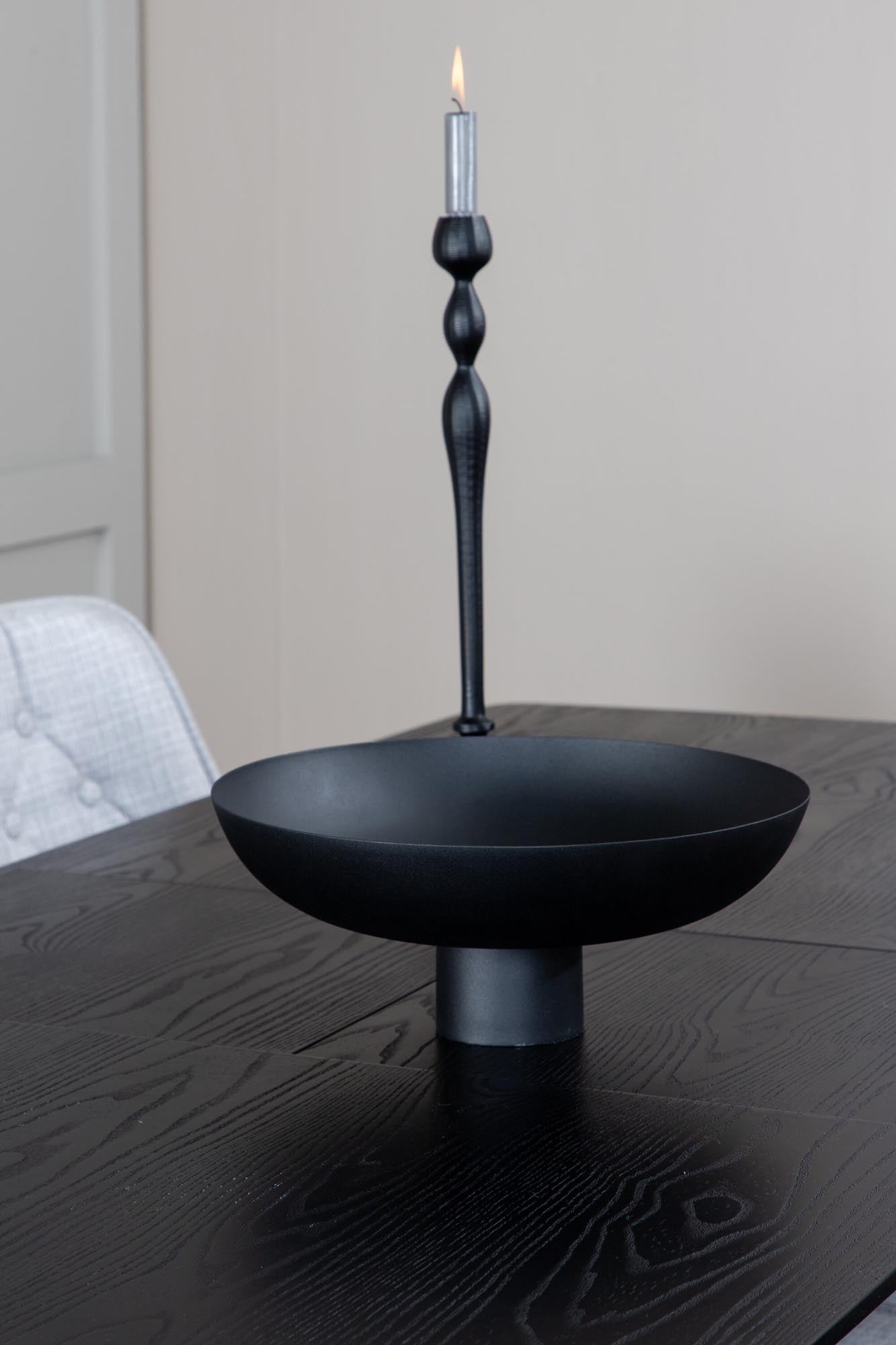 Gold Esszimmerset ausziehbar + Velvet Deluxe 180cm/6St. in Grau / Schwarz präsentiert im Onlineshop von KAQTU Design AG. Esszimmerset ist von Venture Home