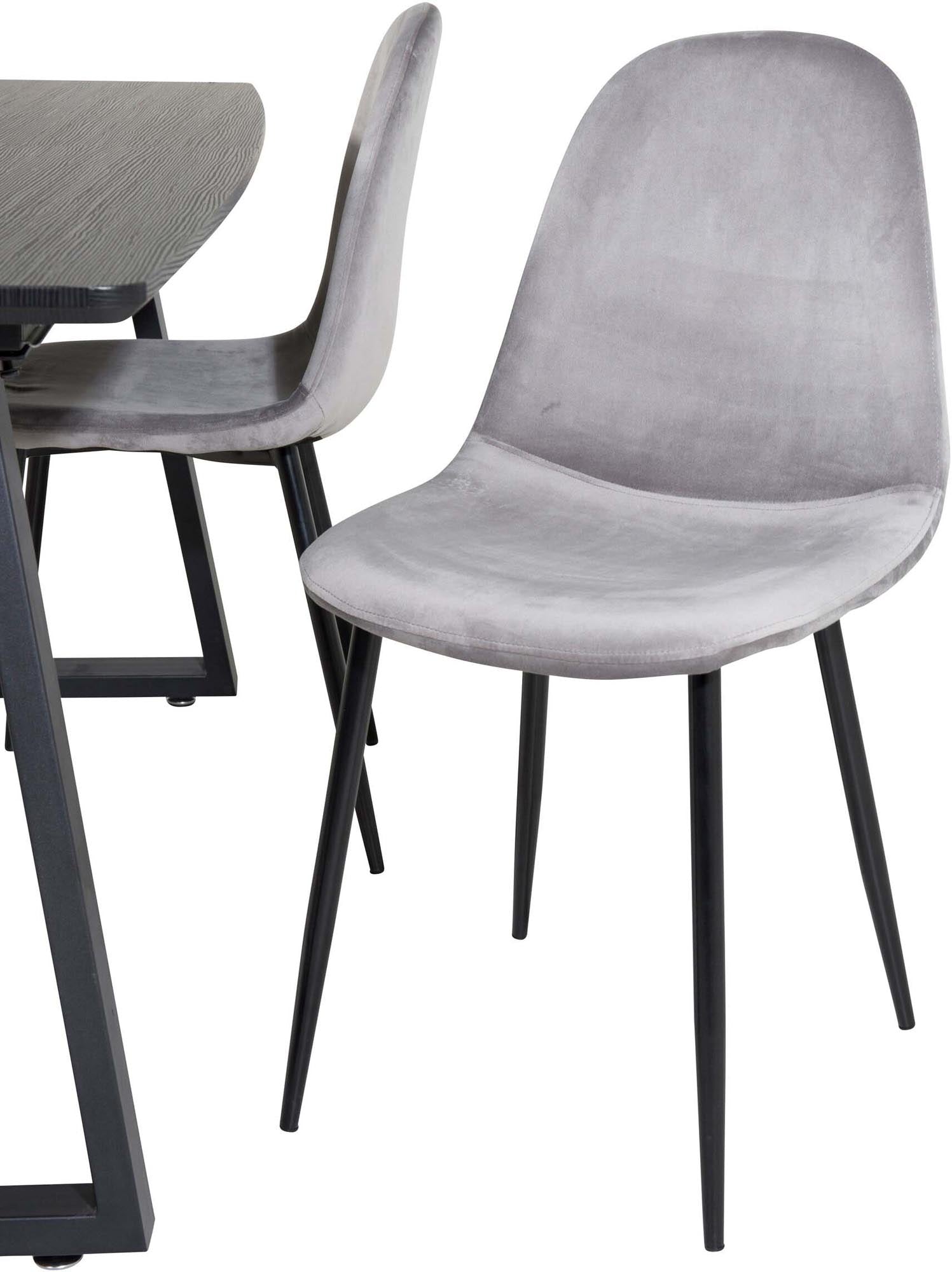 Inca Esszimmerset (Polar): Elegantes, erweiterbares Set für gemütliche Abende und festliche Anlässe. Hochwertige Materialien und stilvolle Stühle.