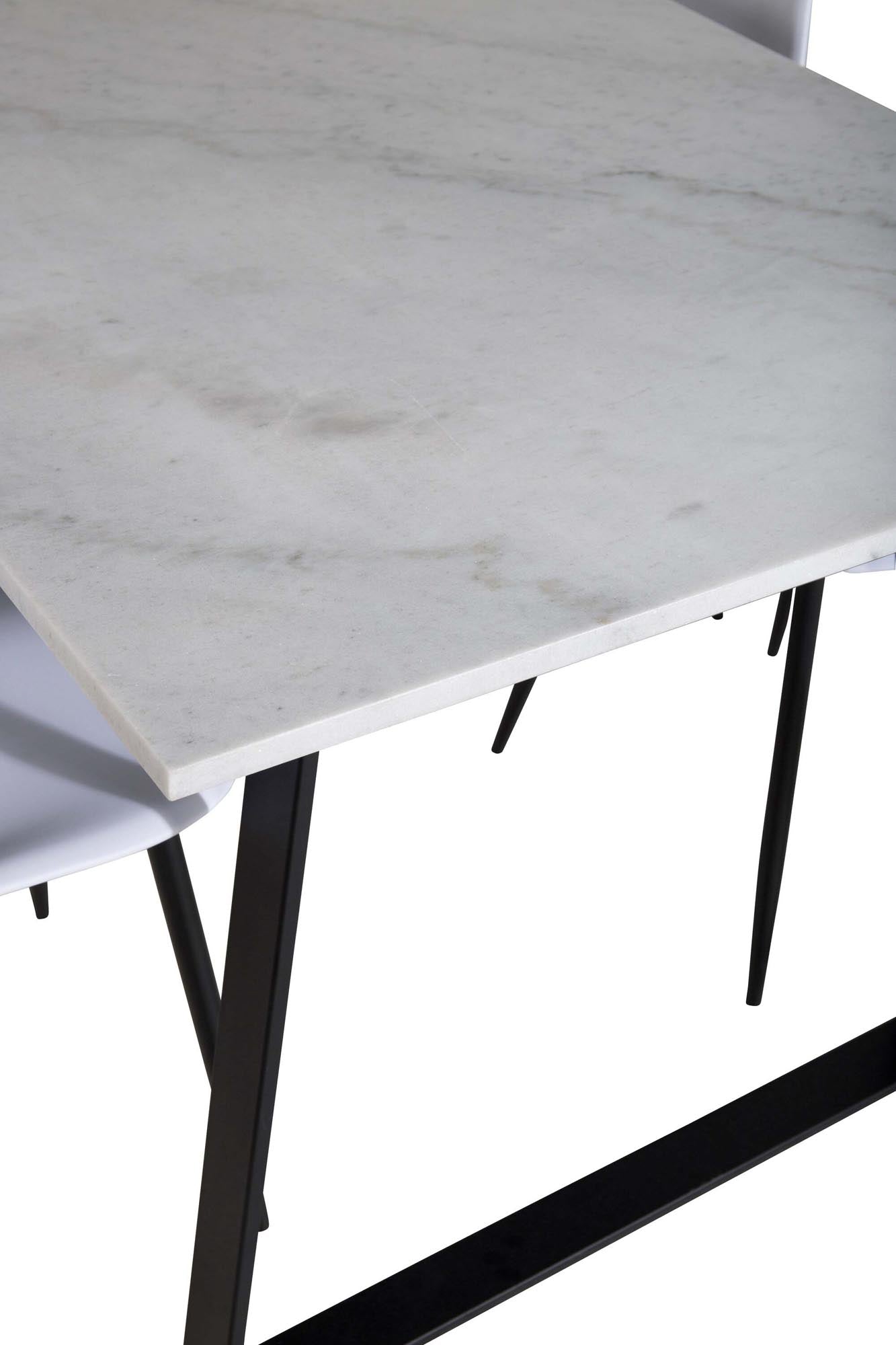 Estelle Esszimmerset + Polar 140cm/4St. in Schwarz-Weiss präsentiert im Onlineshop von KAQTU Design AG. Esszimmerset ist von Venture Home