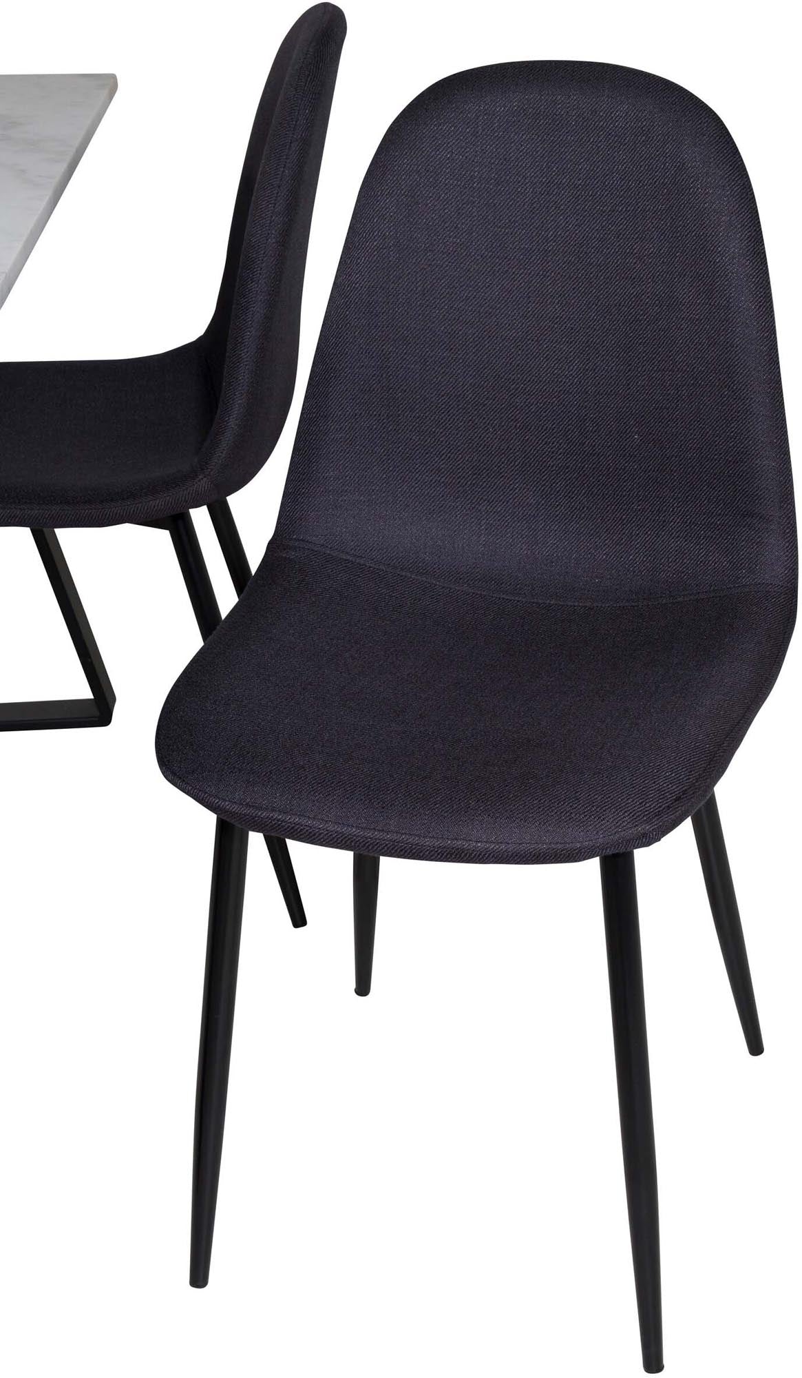 Estelle Esszimmerset + Polar 140cm/4St. in Schwarz präsentiert im Onlineshop von KAQTU Design AG. Esszimmerset ist von Venture Home