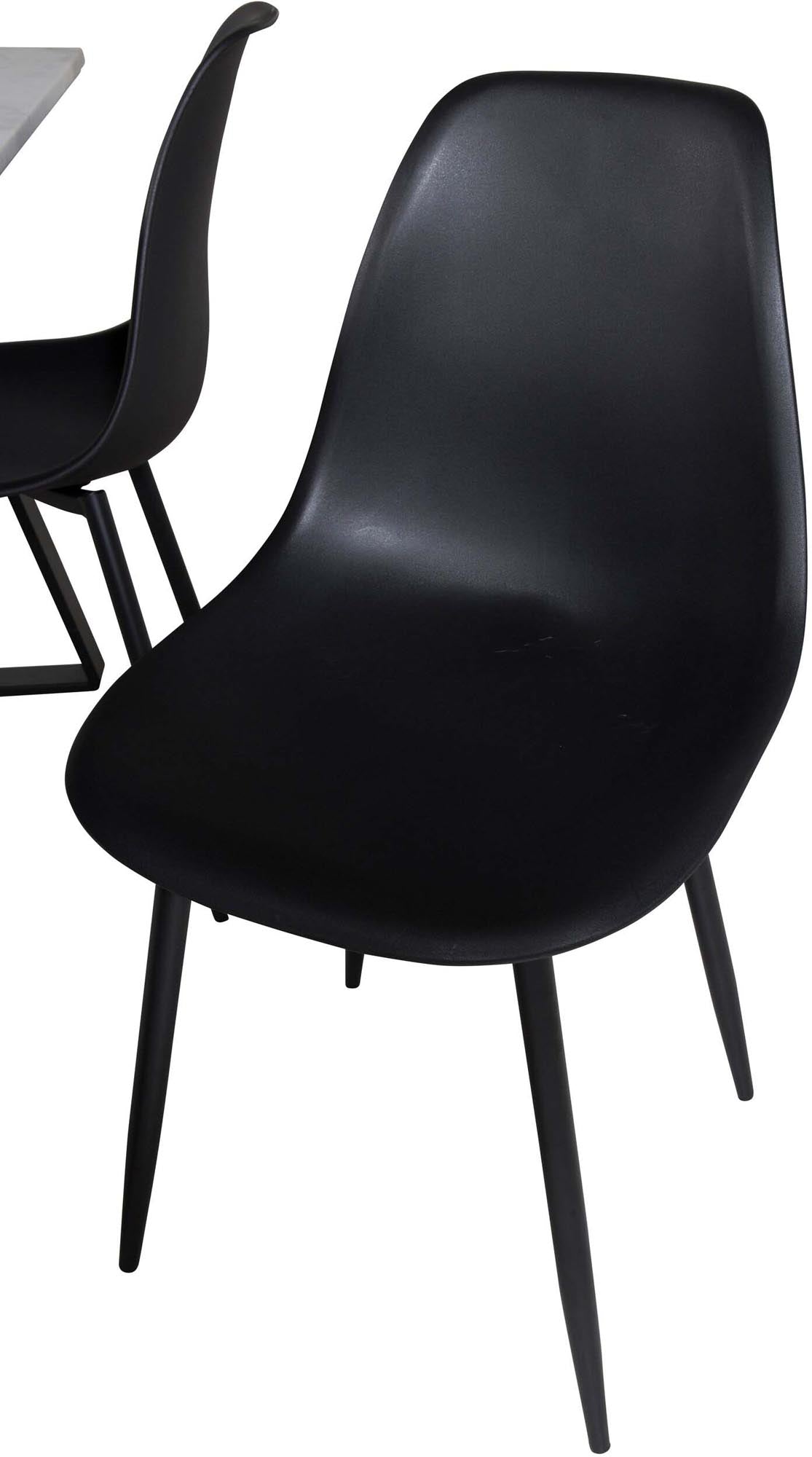 Estelle Esszimmerset + Polar 140cm/4St. in Schwarz präsentiert im Onlineshop von KAQTU Design AG. Esszimmerset ist von Venture Home