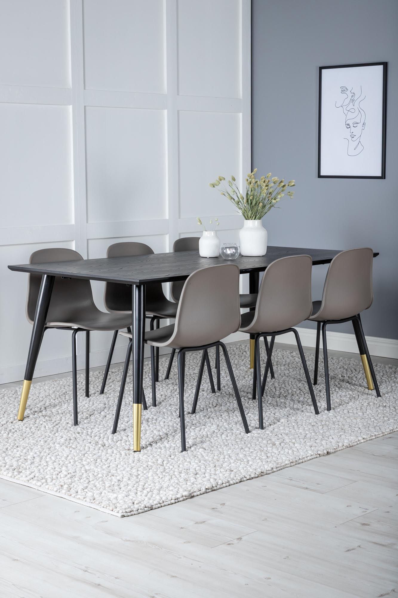 Stilvolles Dipp Esszimmerset für 6 mit 180cm Tisch von Venture Home.