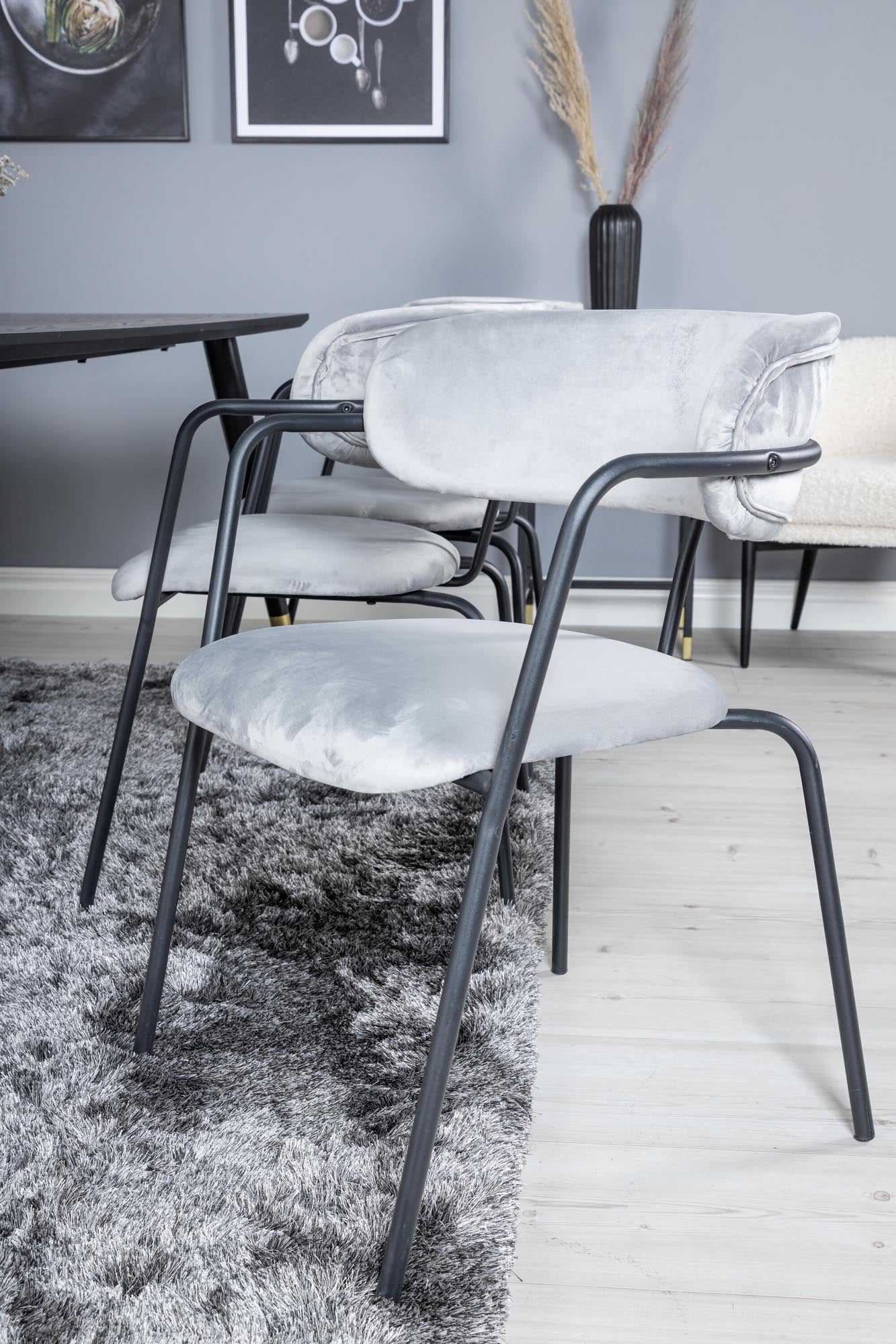 Dipp Esszimmerset + Arrow 180cm/6St. in Weiss / Schwarz präsentiert im Onlineshop von KAQTU Design AG. Esszimmerset ist von Venture Home