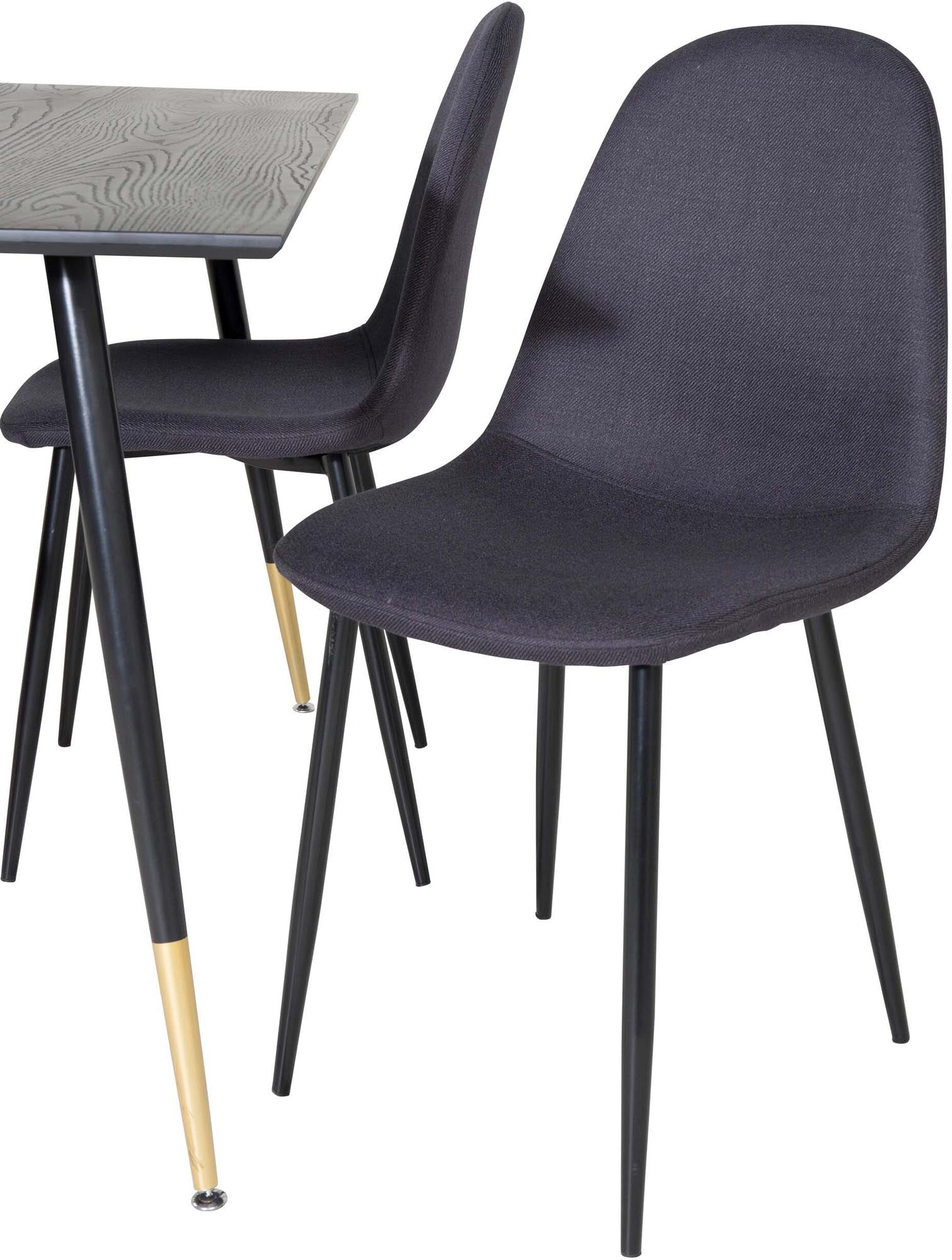 Dipp Esszimmerset + Polar 120cm/4St. in Schwarz präsentiert im Onlineshop von KAQTU Design AG. Esszimmerset ist von Venture Home