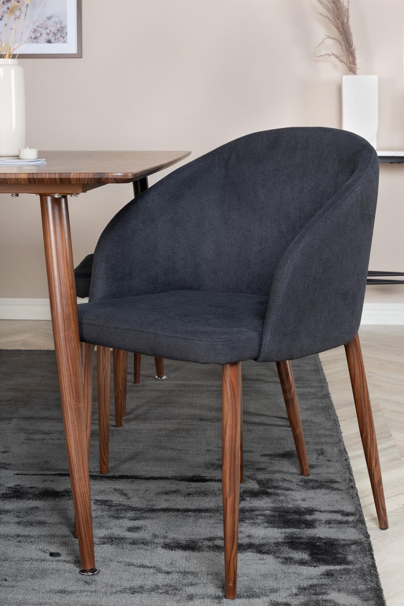 Polar Esszimmerset + Arch 180cm/6St. in Schwarz, Natur präsentiert im Onlineshop von KAQTU Design AG. Esszimmerset ist von Venture Home