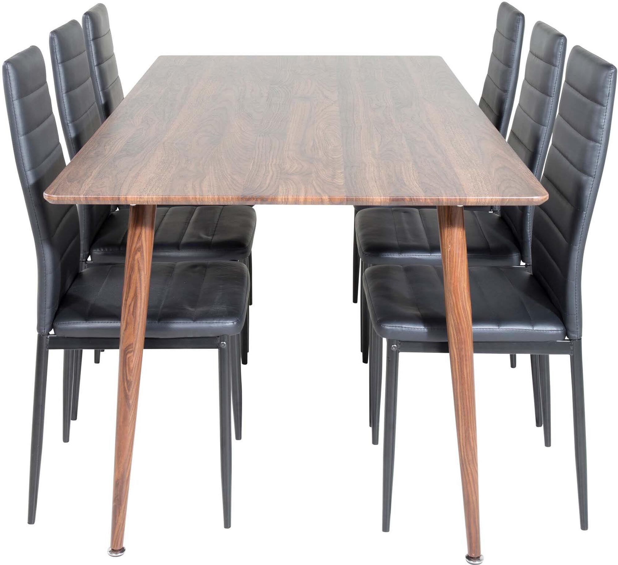 Stilvolles Polar Esszimmerset für gesellige Abende mit 6 Personen.