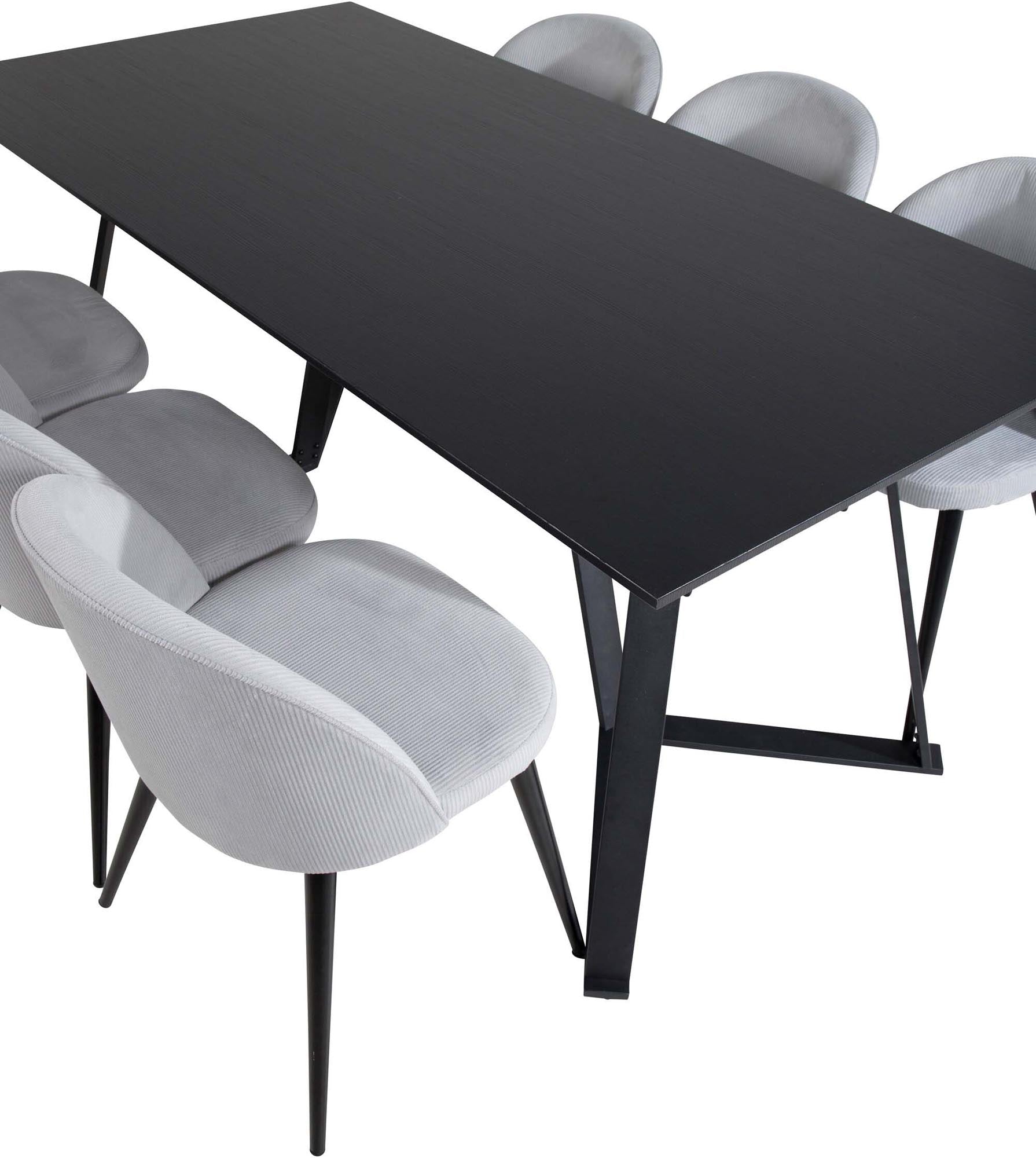 Elegantes Marina Esszimmerset Velvet: Komfort und Stil vereint.