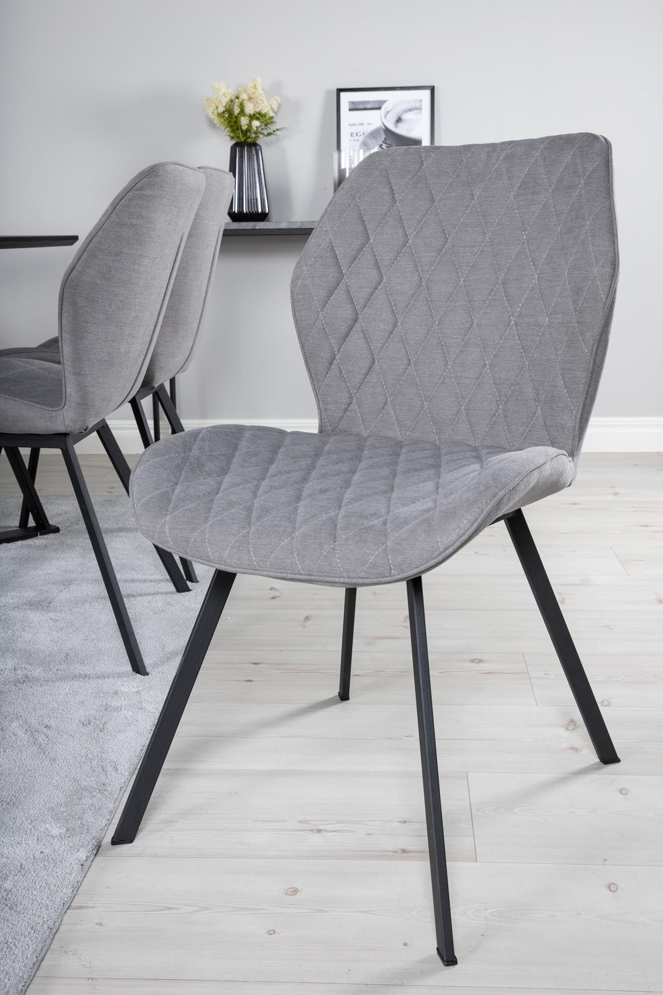Marina Esszimmerset Gemma 180cm/6St. in Schwarz / Grau präsentiert im Onlineshop von KAQTU Design AG. Esszimmerset ist von Venture Home