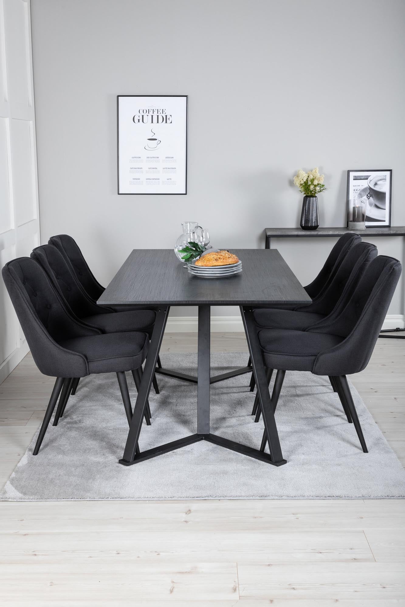 Elegantes Marina Esszimmerset Velvet: Modernes Design für Ihr Zuhause.