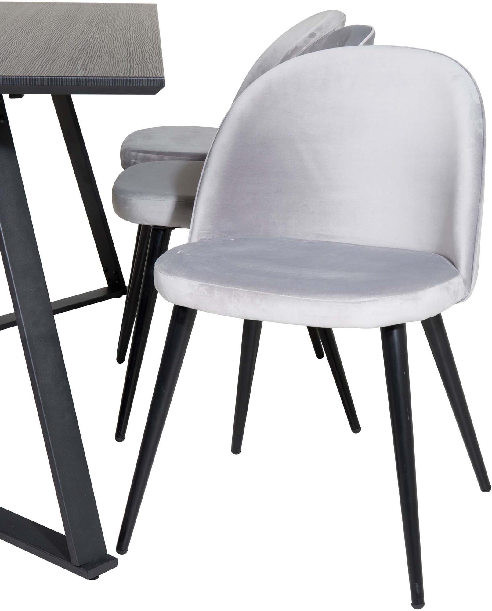 Elegantes Marina Esszimmerset Velvet: Perfekt für moderne Räume.