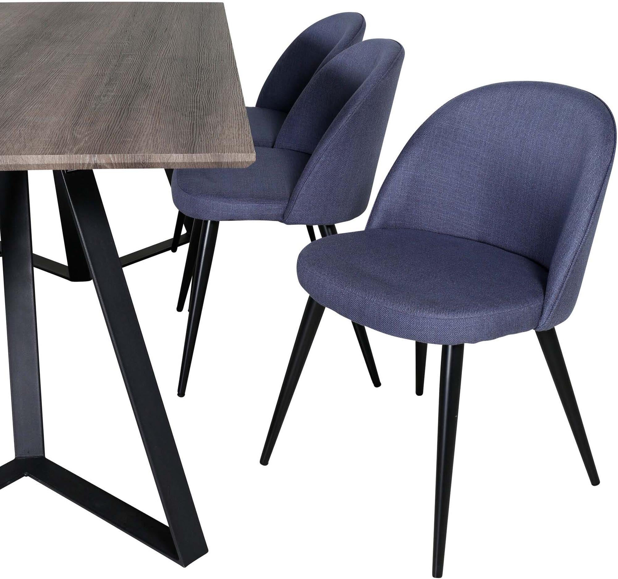 Elegantes Marina Esszimmerset Velvet 180cm: Modernes Design trifft Komfort.
