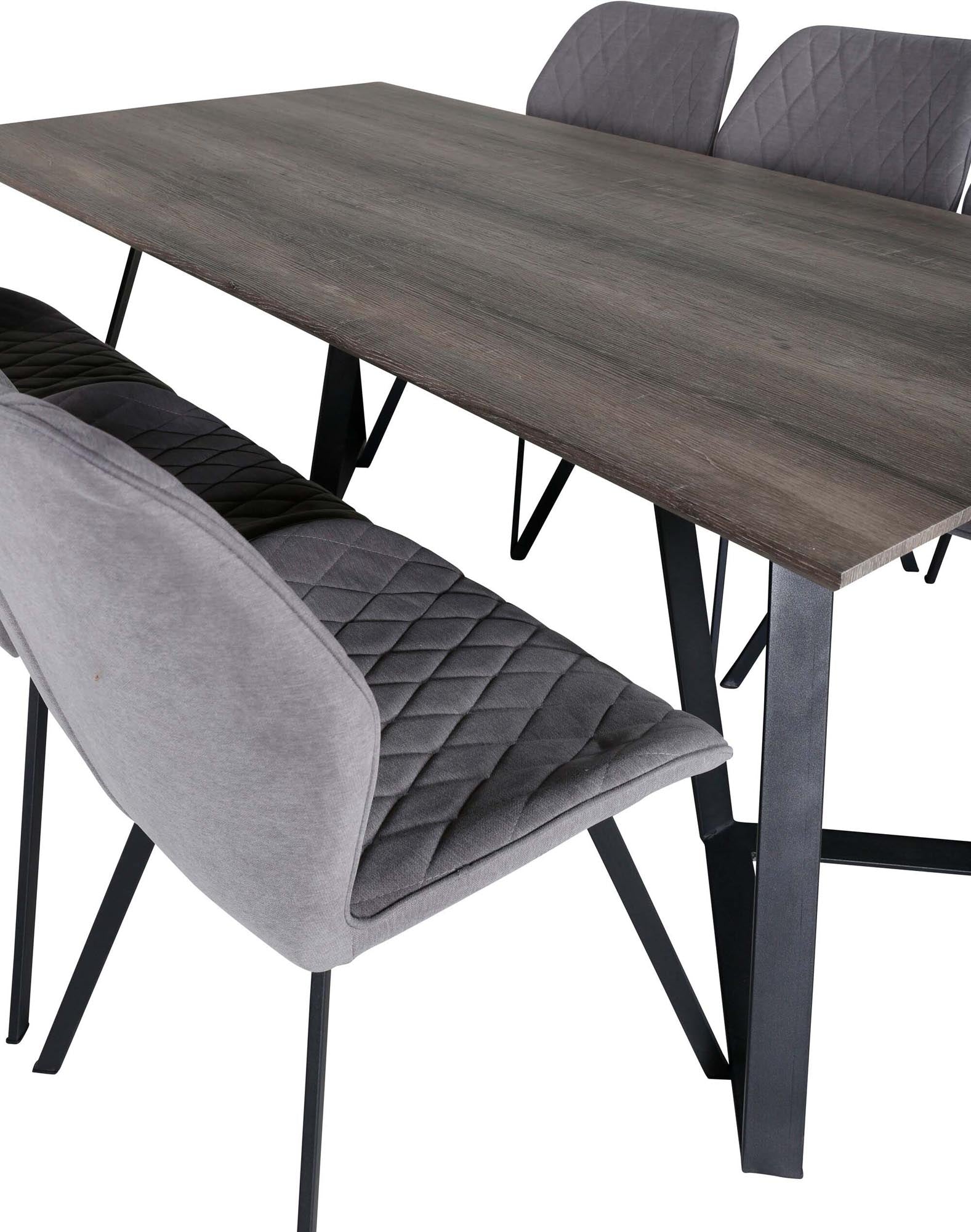 Marina Esszimmerset Gemma 180cm/6St. in Braun / Schwarz / Grau präsentiert im Onlineshop von KAQTU Design AG. Esszimmerset ist von Venture Home