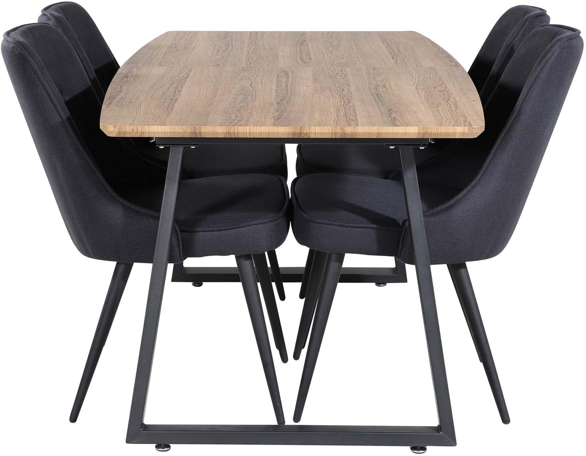 Entdecken Sie das Inca Esszimmerset ausziehbar (Velvet) von Venture Home. Eleganter Esstisch für bis zu 8 Personen, luxuriöse Stühle, pflegeleicht und stilvoll.