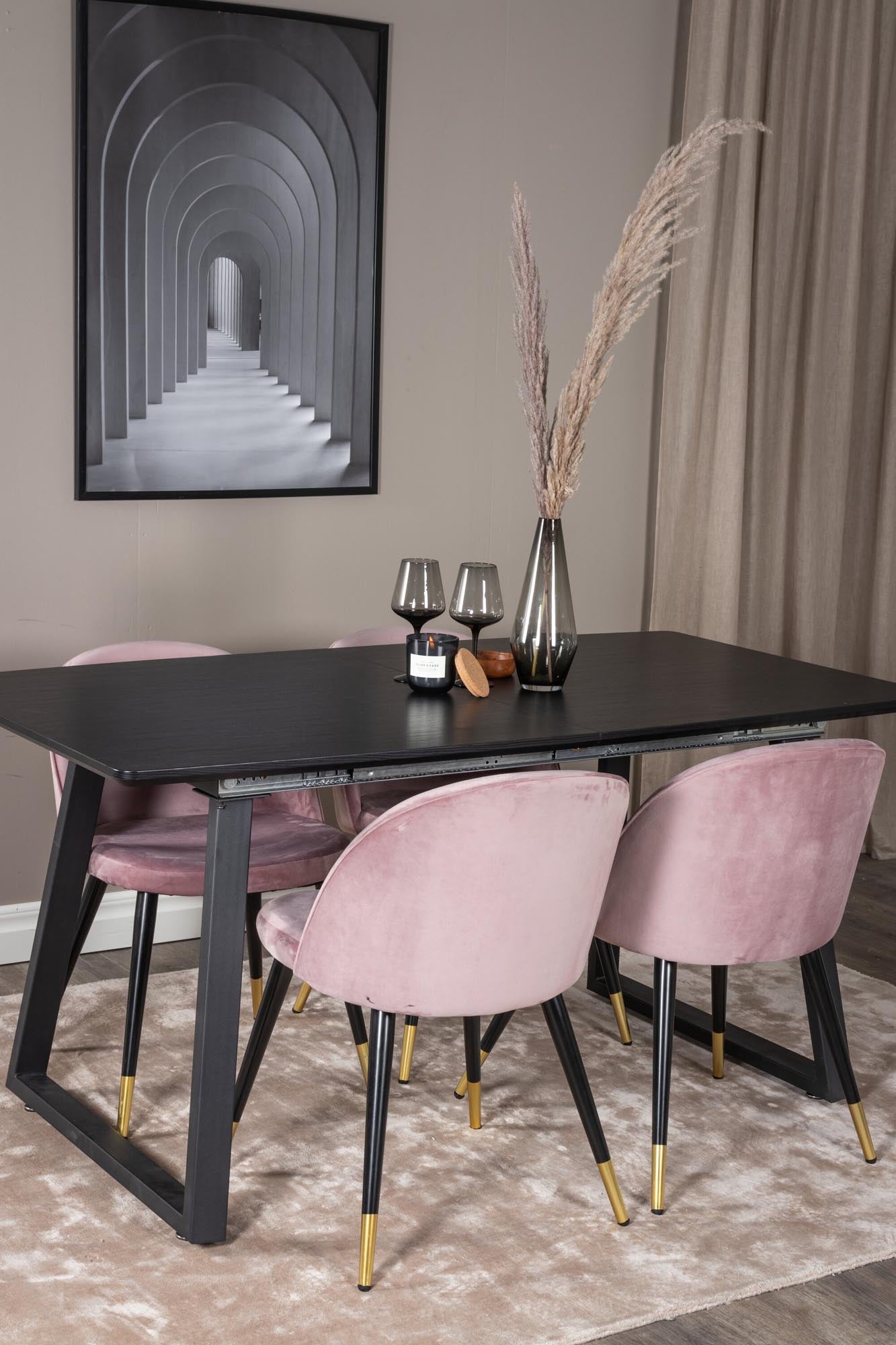 Inca Esszimmerset: Ausziehbar, samtig, für elegante Dinnerabende.