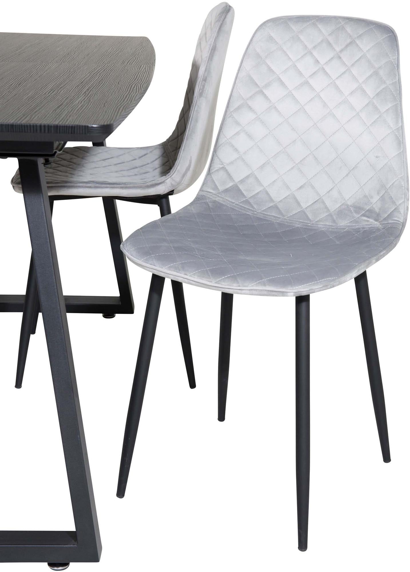 Inca Esszimmerset (Polar) von Venture Home: Modern, ausziehbar und ideal für gesellige Abende. Hochwertige Materialien und komfortable Stühle.