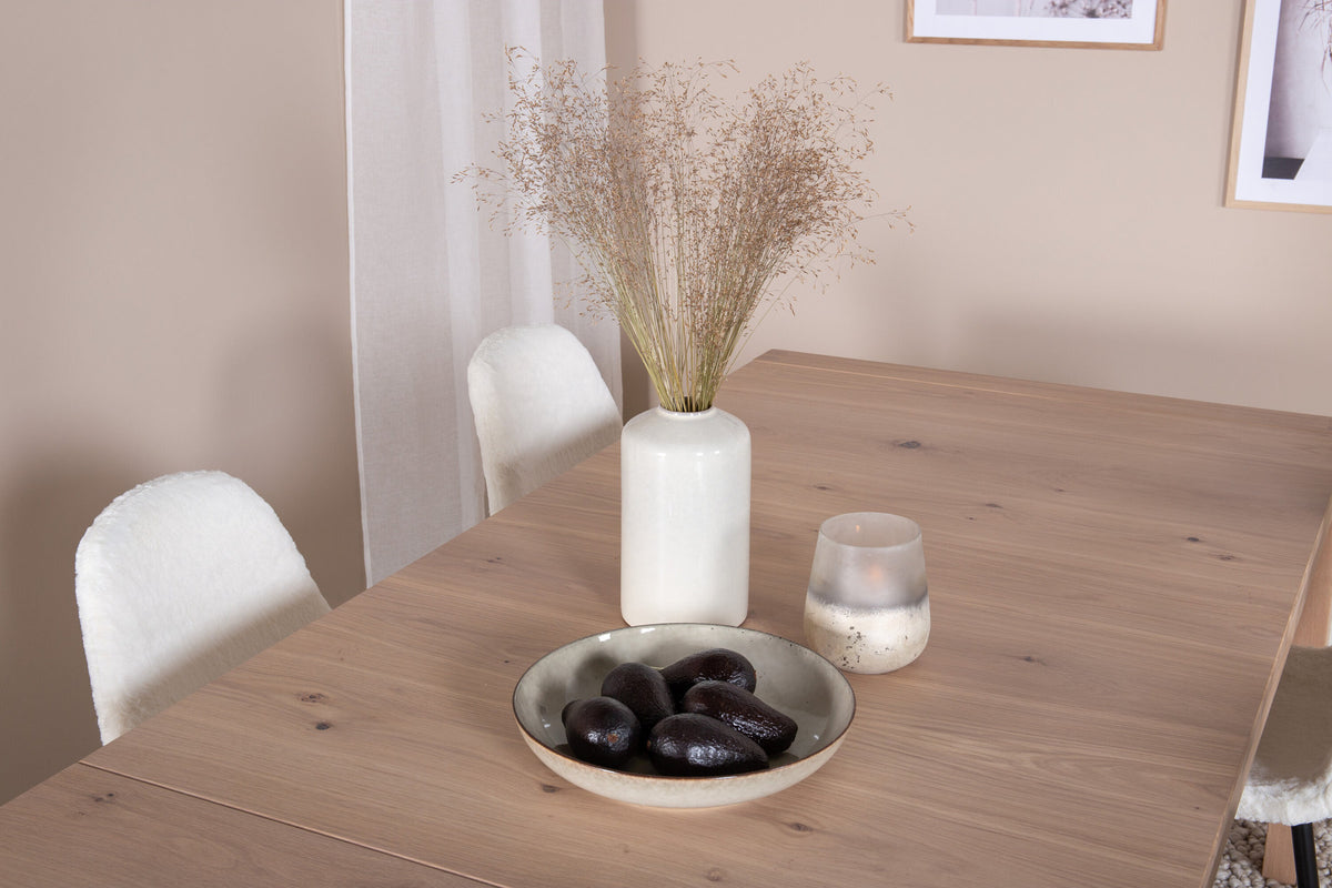 Slider Esszimmerset ausziehbar + Polar 170cm/6St. in Schwarz-Weiss präsentiert im Onlineshop von KAQTU Design AG. Esszimmerset ist von Venture Home