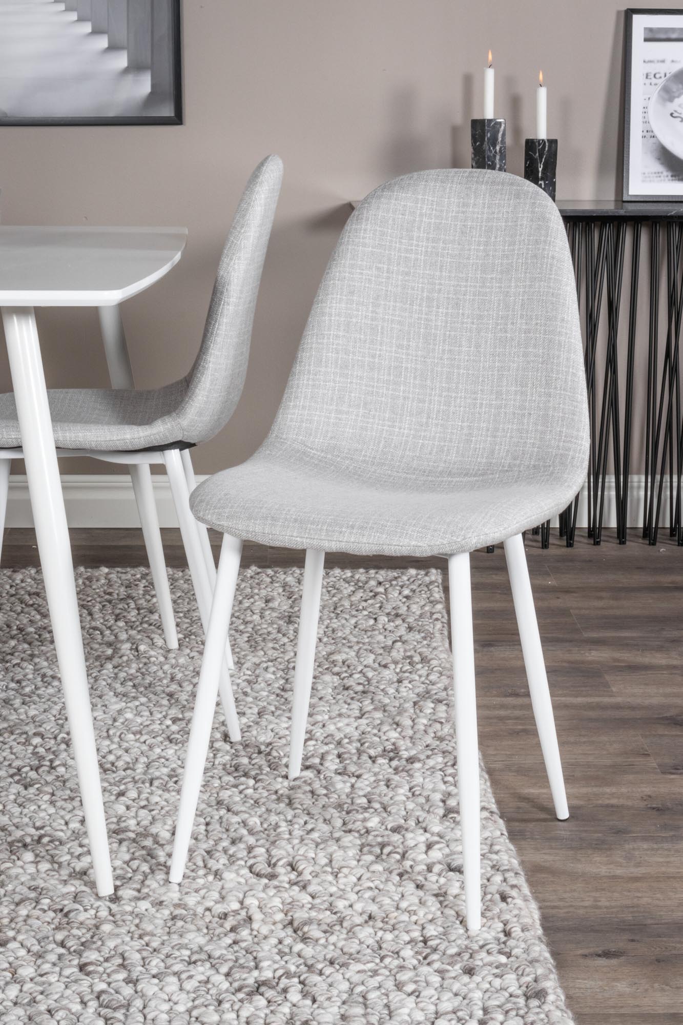 Polar Esszimmerset + Polar 120cm/4St. in Weiss / Grau präsentiert im Onlineshop von KAQTU Design AG. Esszimmerset ist von Venture Home