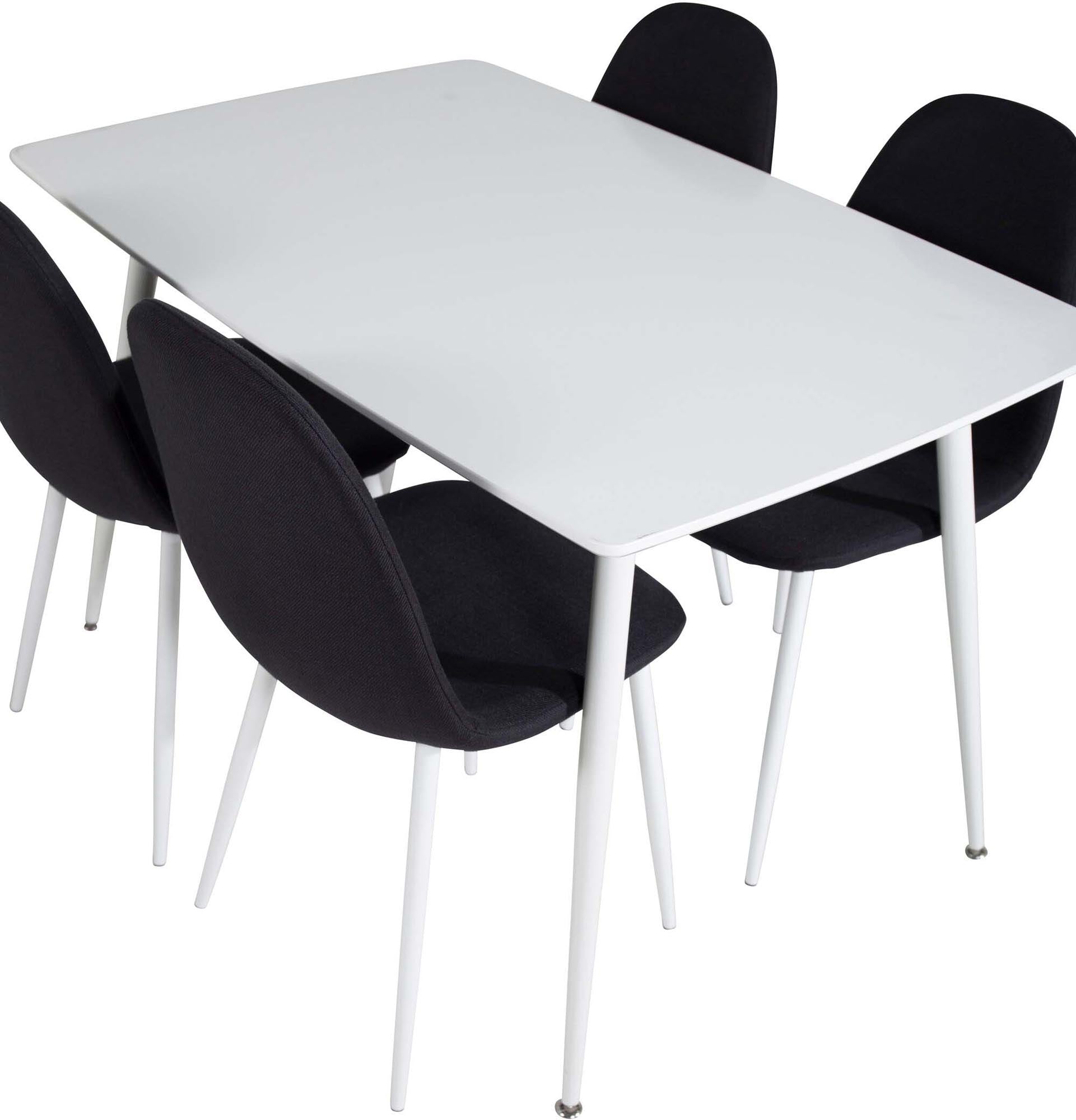 Polar Esszimmerset + Polar 120cm/4St. in Schwarz / Weiss präsentiert im Onlineshop von KAQTU Design AG. Esszimmerset ist von Venture Home