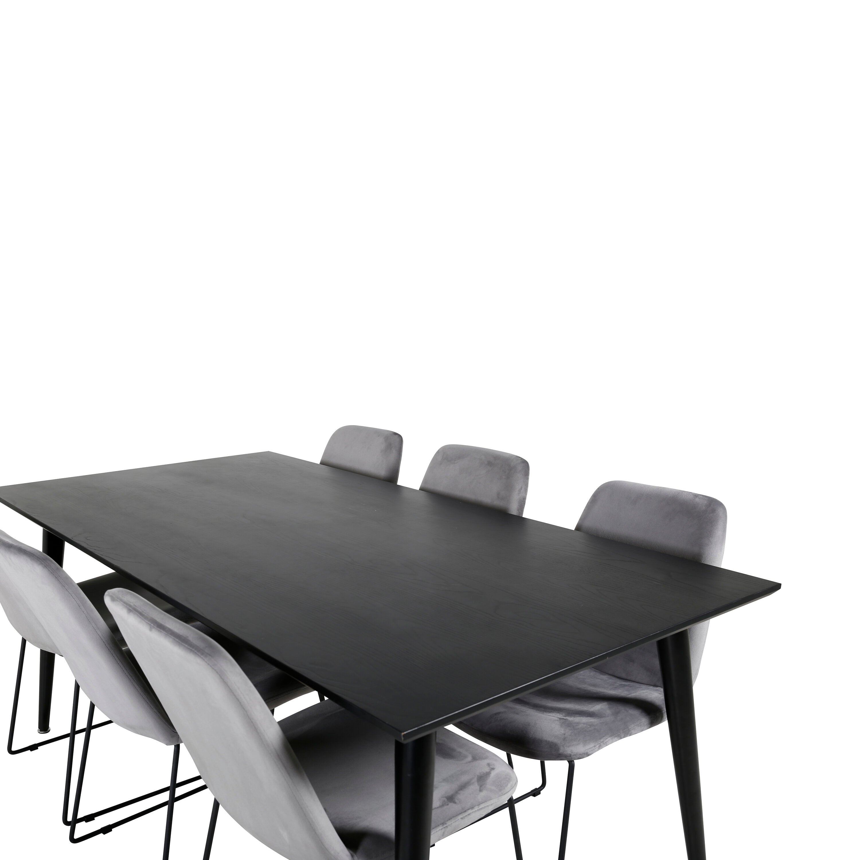 Dipp Esszimmerset + Muce 180cm/6St. in Schwarz präsentiert im Onlineshop von KAQTU Design AG. Esszimmerset ist von Venture Home