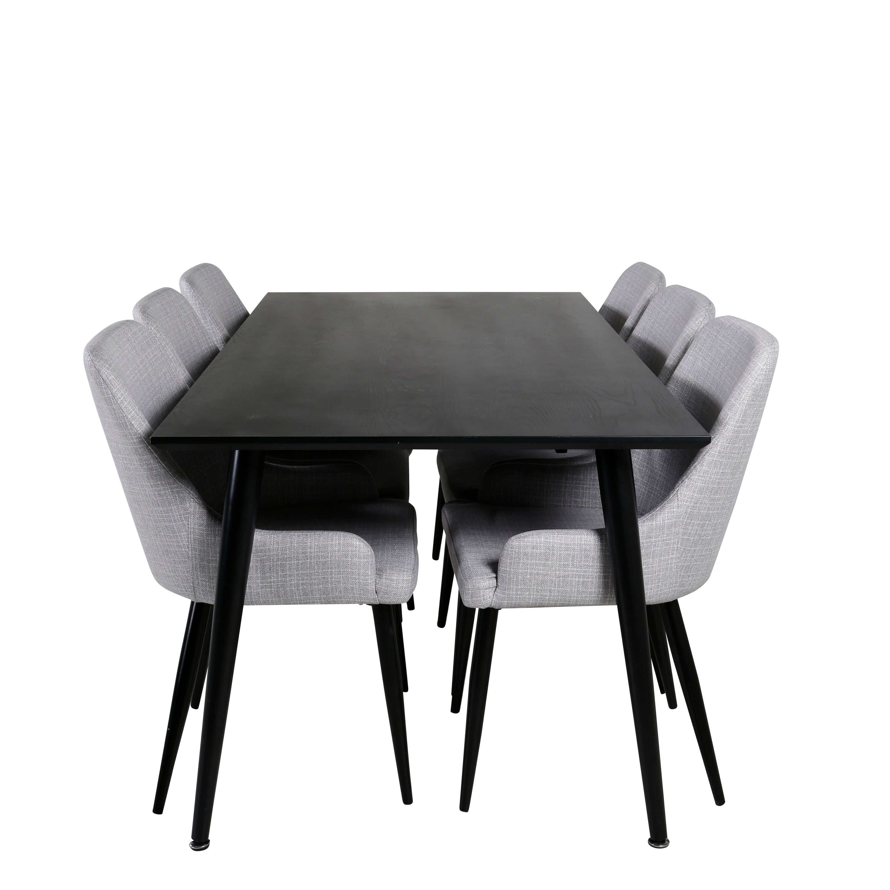 Dipp Esszimmerset + Plaza 180cm/6St. in Schwarz präsentiert im Onlineshop von KAQTU Design AG. Esszimmerset ist von Venture Home