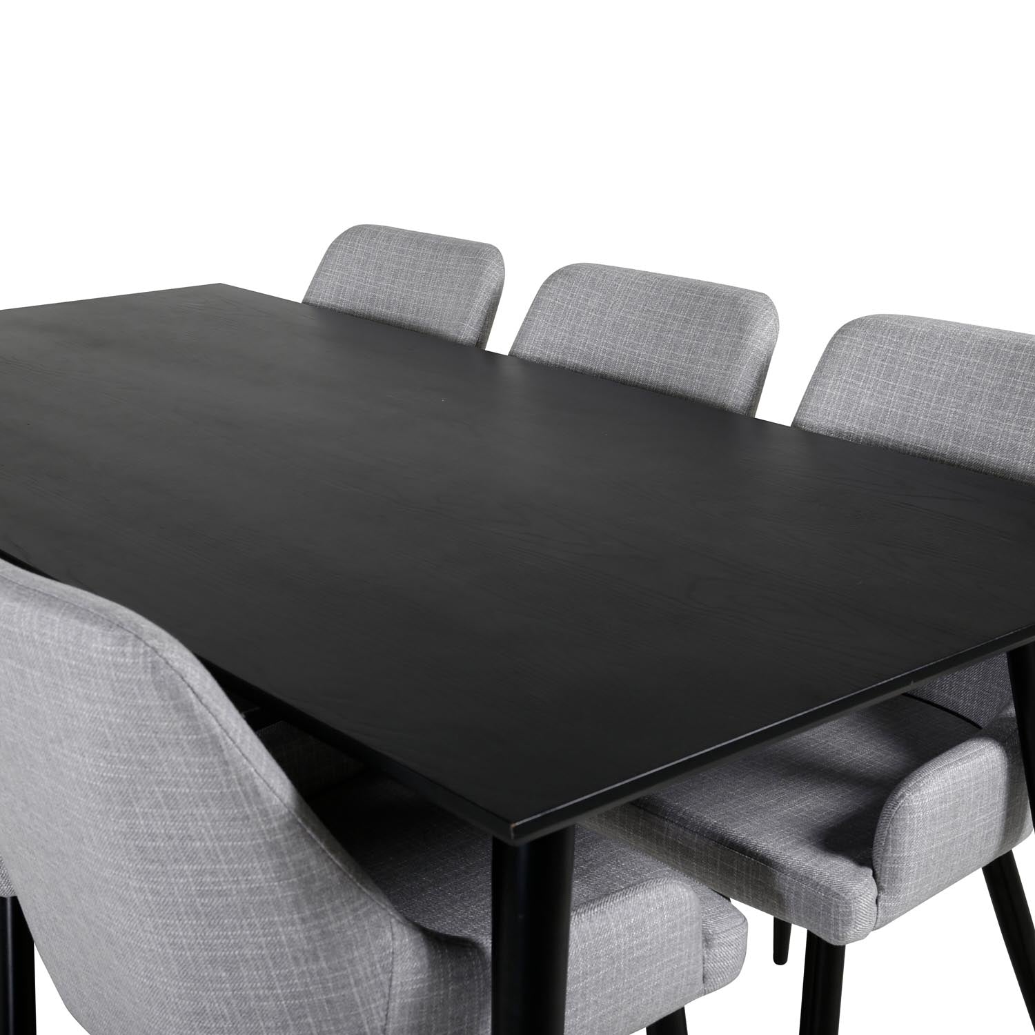 Dipp Esszimmerset + Plaza 180cm/6St. in Schwarz präsentiert im Onlineshop von KAQTU Design AG. Esszimmerset ist von Venture Home