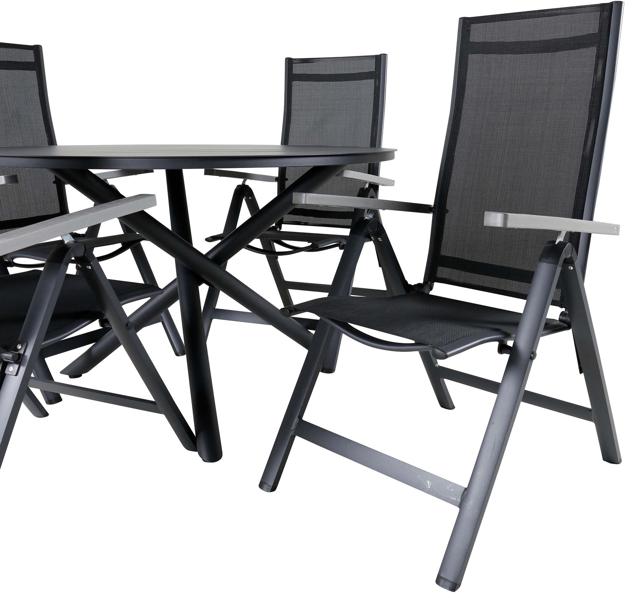 Stilvolles Alma Tischset für 4, ideal für entspannte Sommerabende.