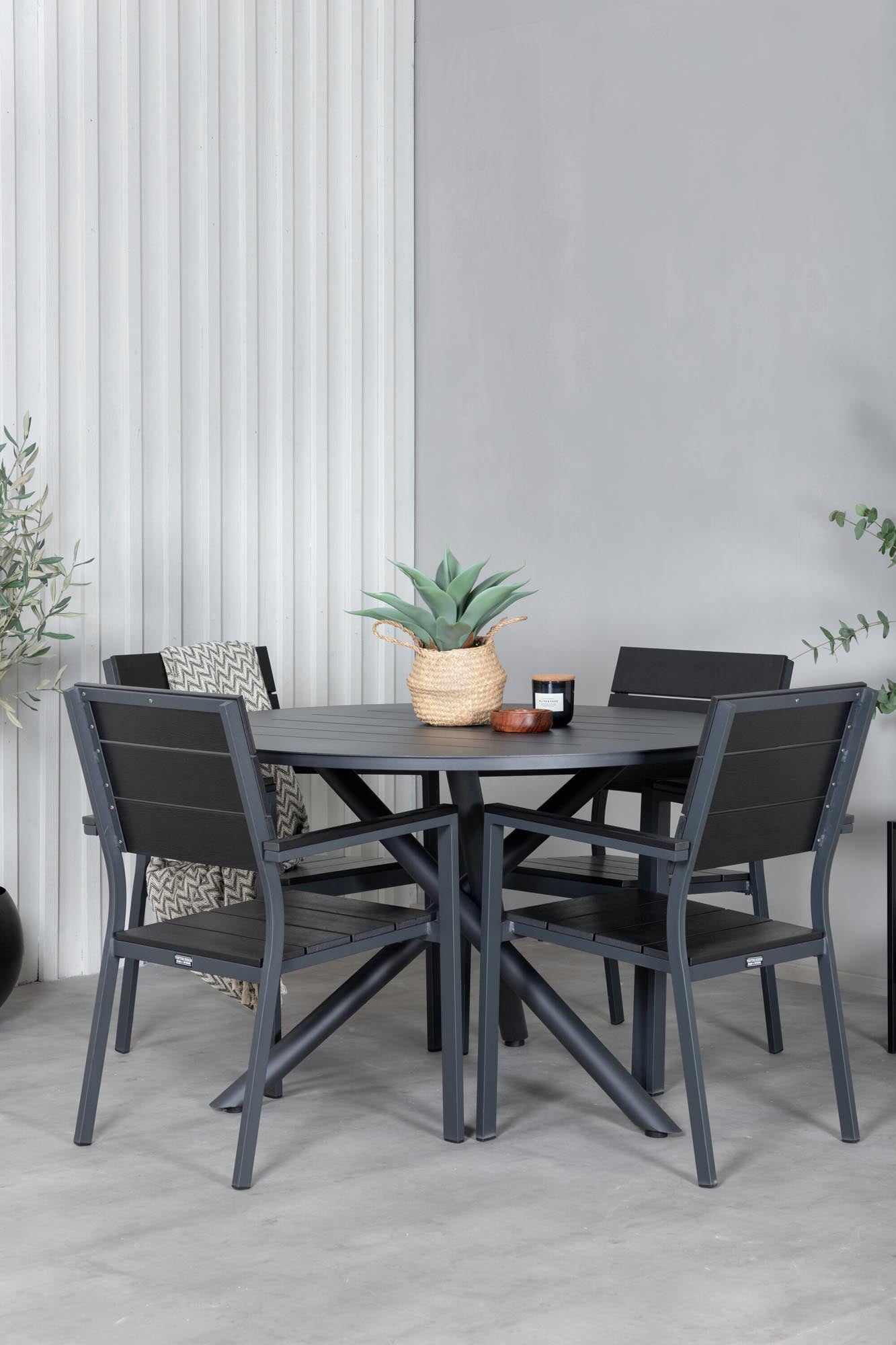 Elegantes Alma Tischset für stilvolle Outdoor-Momente zu viert.