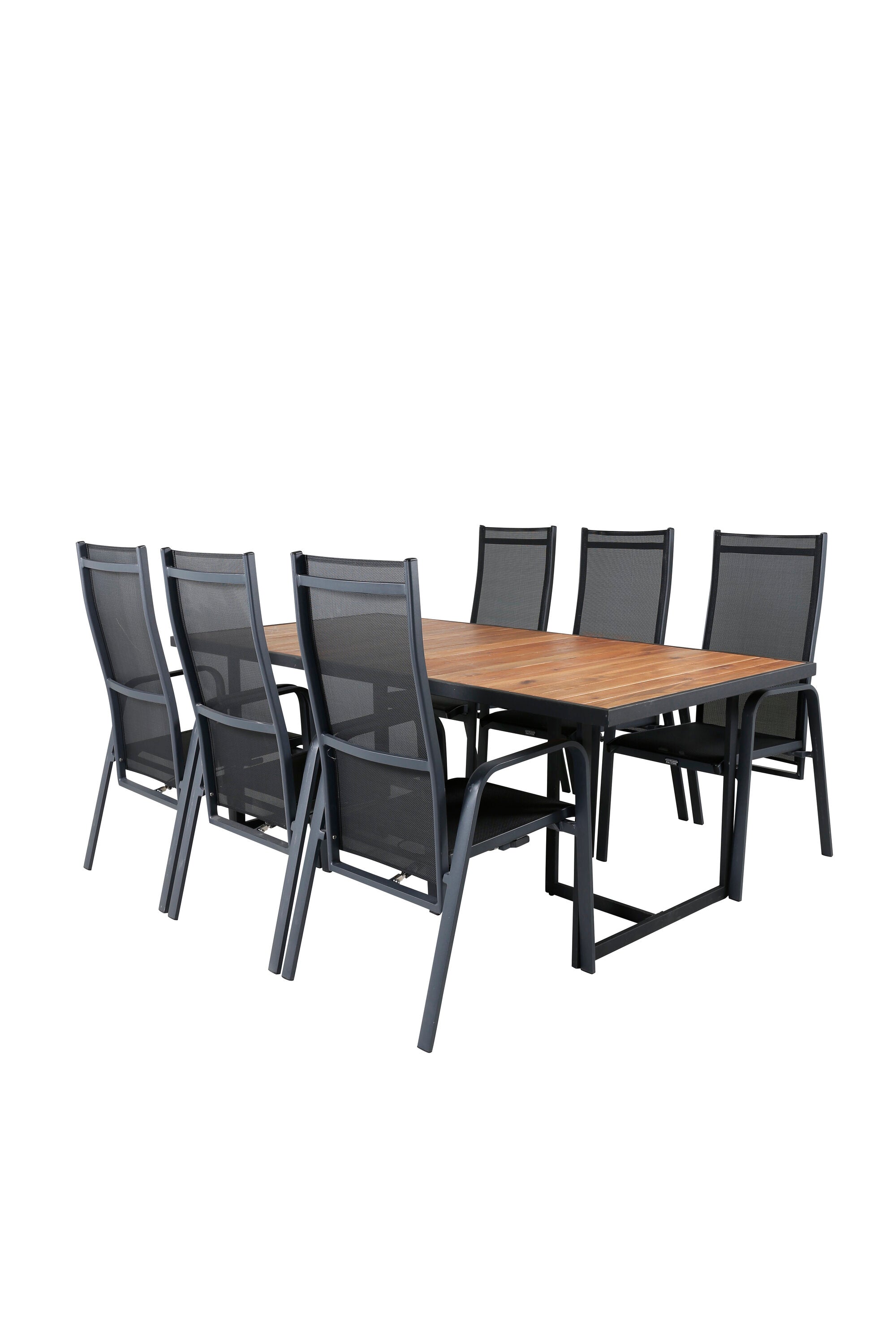 Stilvolles Khung Gartentisch-Set mit Copacabana-Stühlen von Venture Home, perfekt für Ihren modernen Aussenbereich.