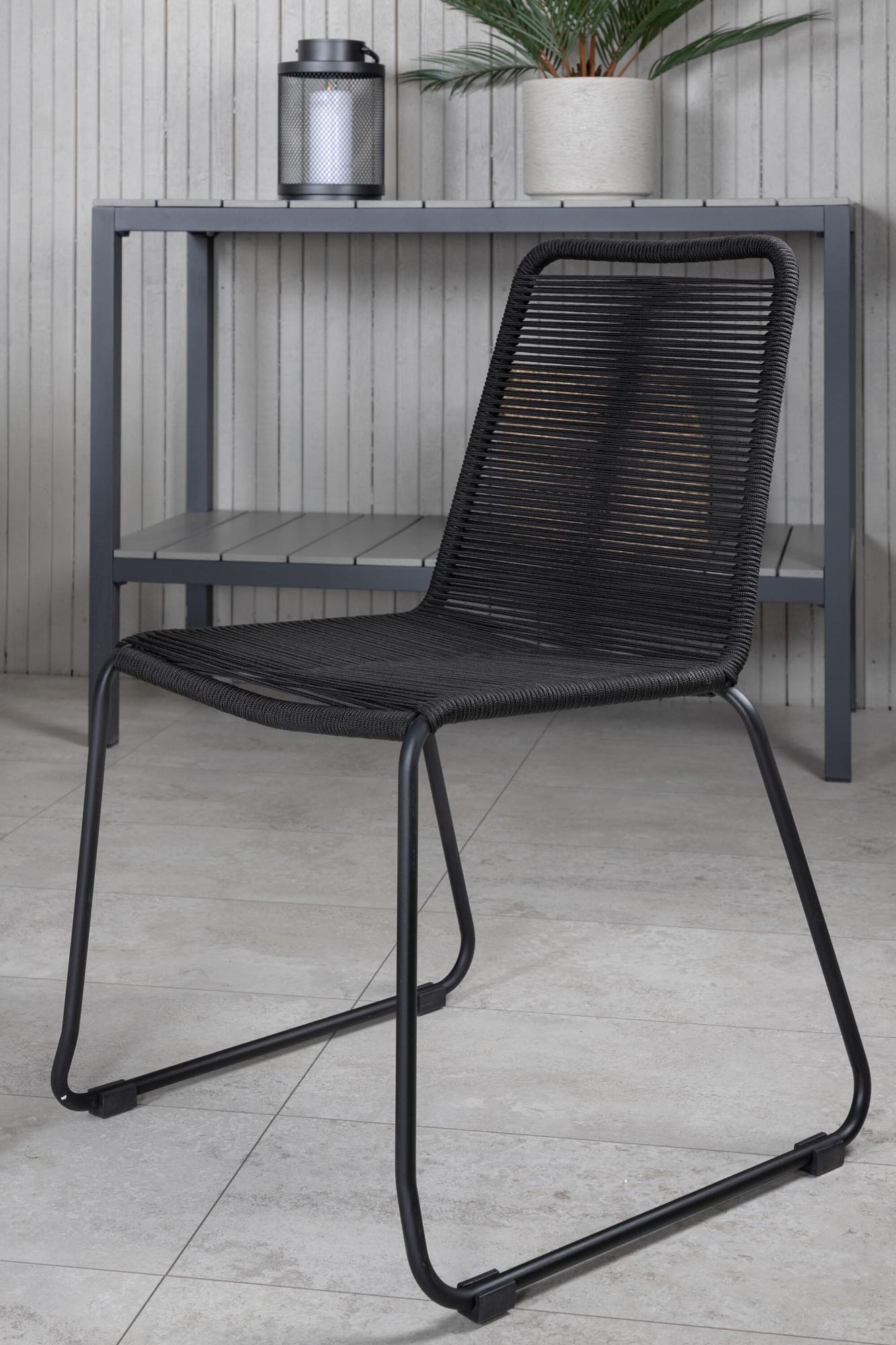 Virya Outdoor-Tischset + Lindos 200cm/6St.: Stilvolles, wetterfestes Gartentischset für unvergessliche Momente im Freien.