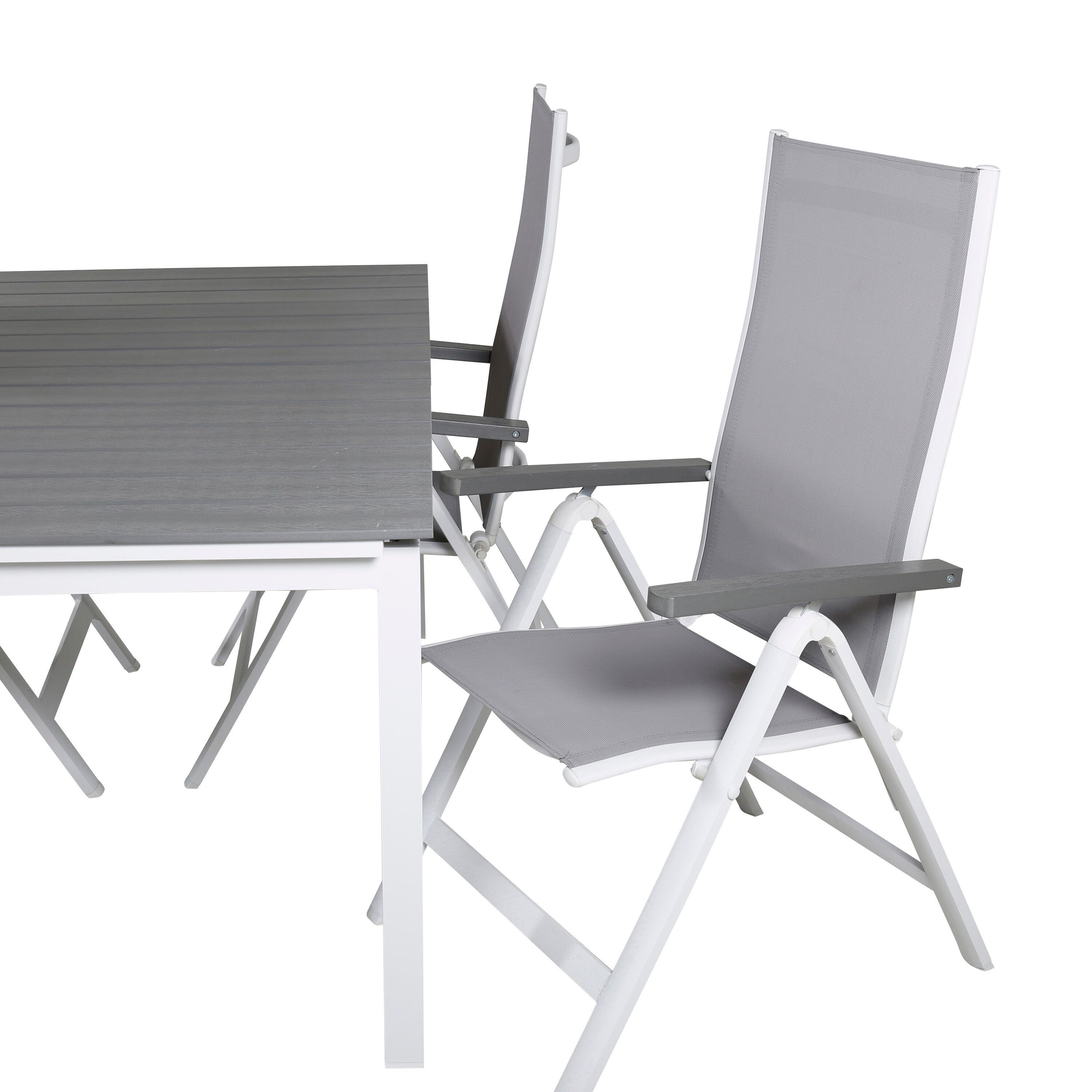 Rechteckiges Gartentisch-Set Levels in Grey/Grey präsentiert im Onlineshop von KAQTU Design AG. Gartentischset ist von Venture Home