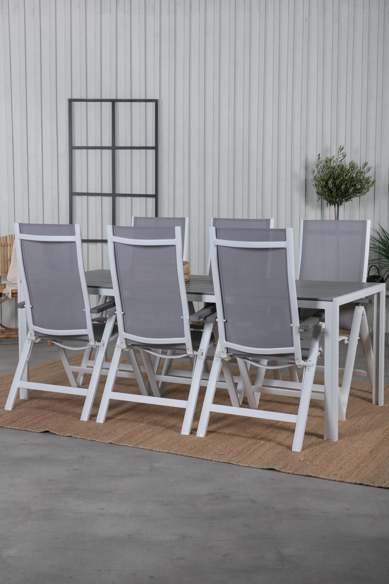 Elegantes Tischset für 6 von Venture Home, ideal für den Garten.