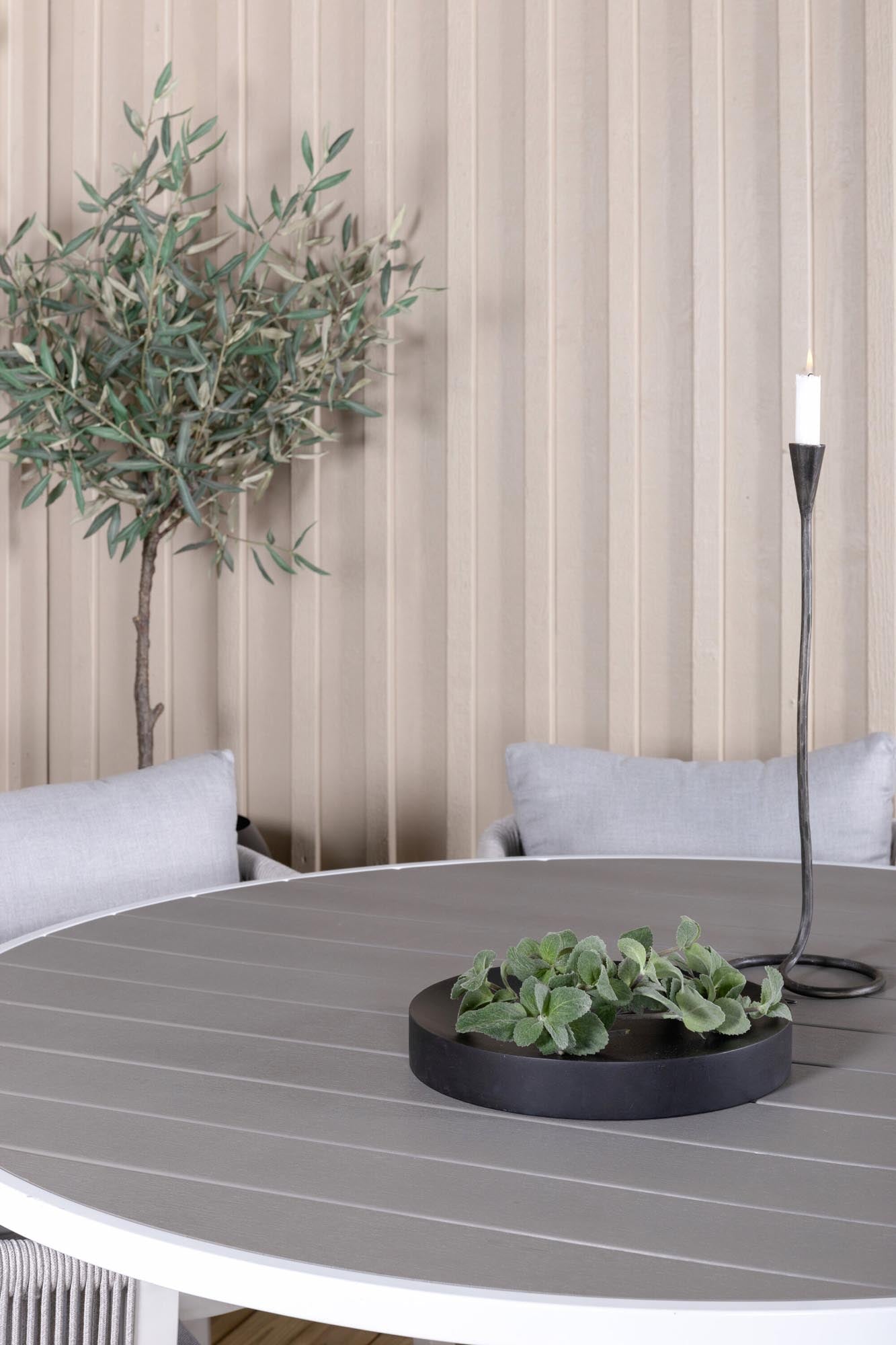 Robustes Parma Tischset für 6, perfekt für Garten und Terrasse.