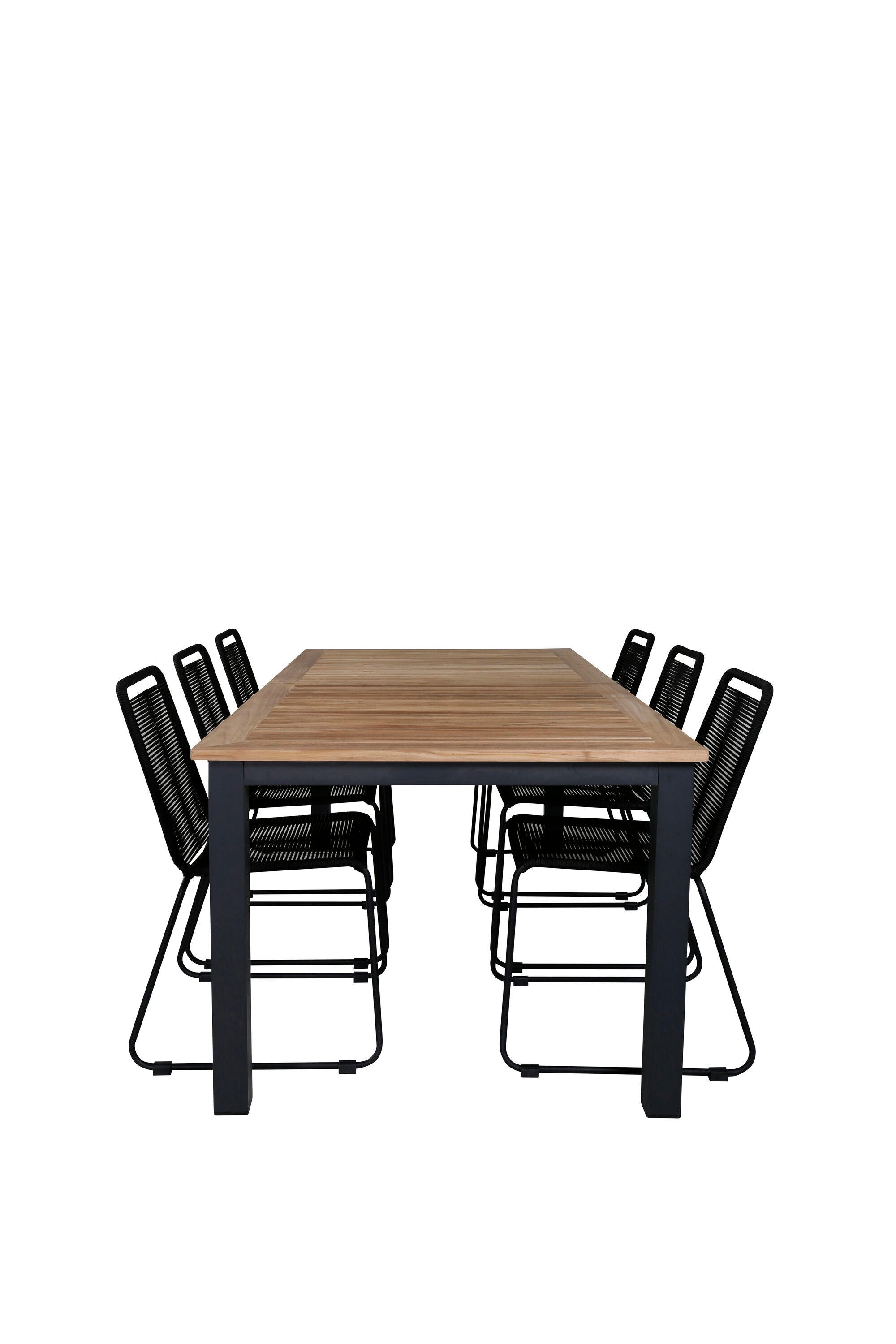 Panama Gartentischset Lindos, 6-teilig, ausziehbar, modernes Design, perfekt für den Aussenbereich, stilvoll und praktisch.