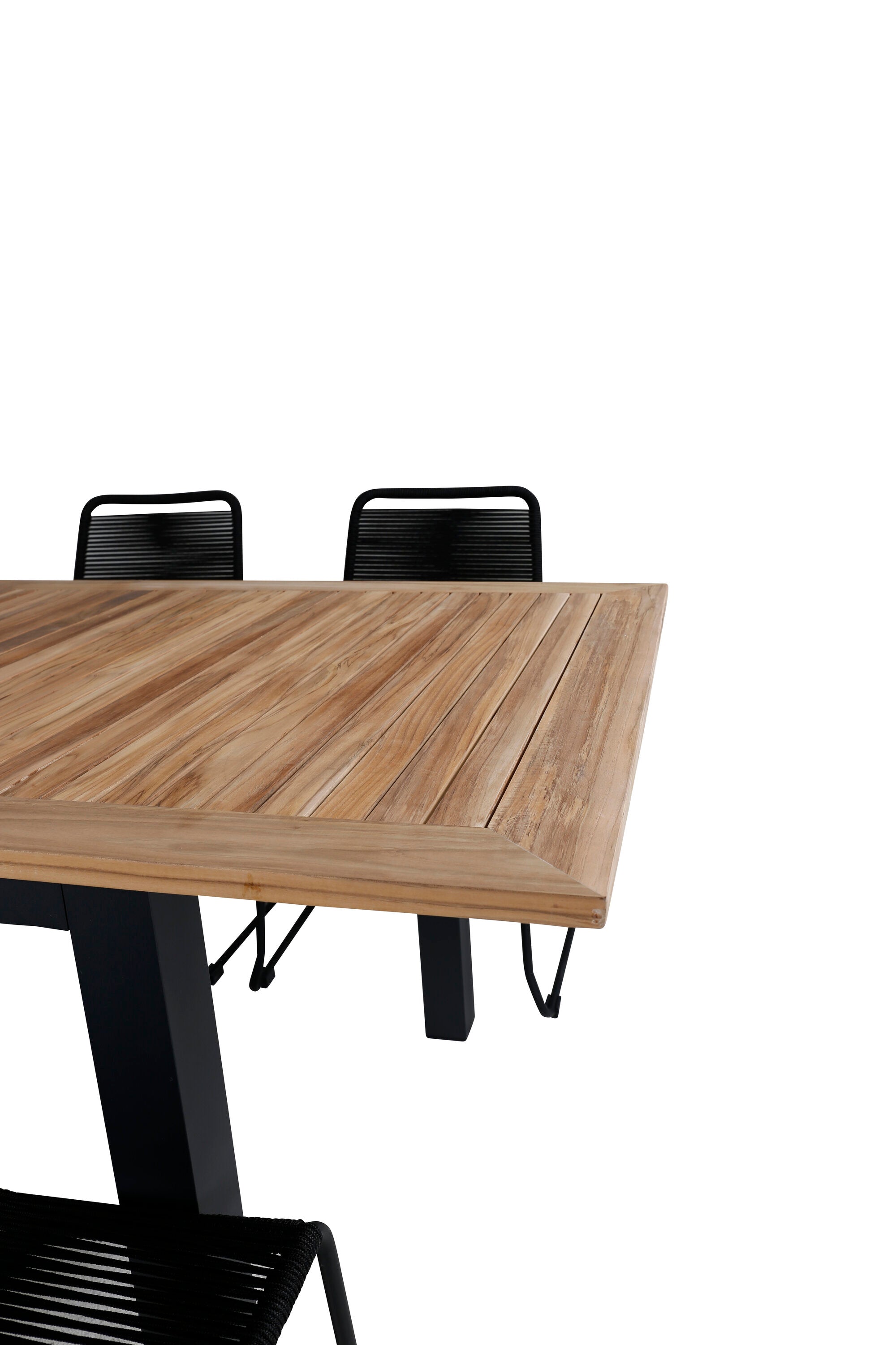 Elegantes Panama Gartentischset Lindos, 8-teilig, ausziehbar, von Venture Home – ideal für stilvolle Gartenmomente und gesellige Runden.