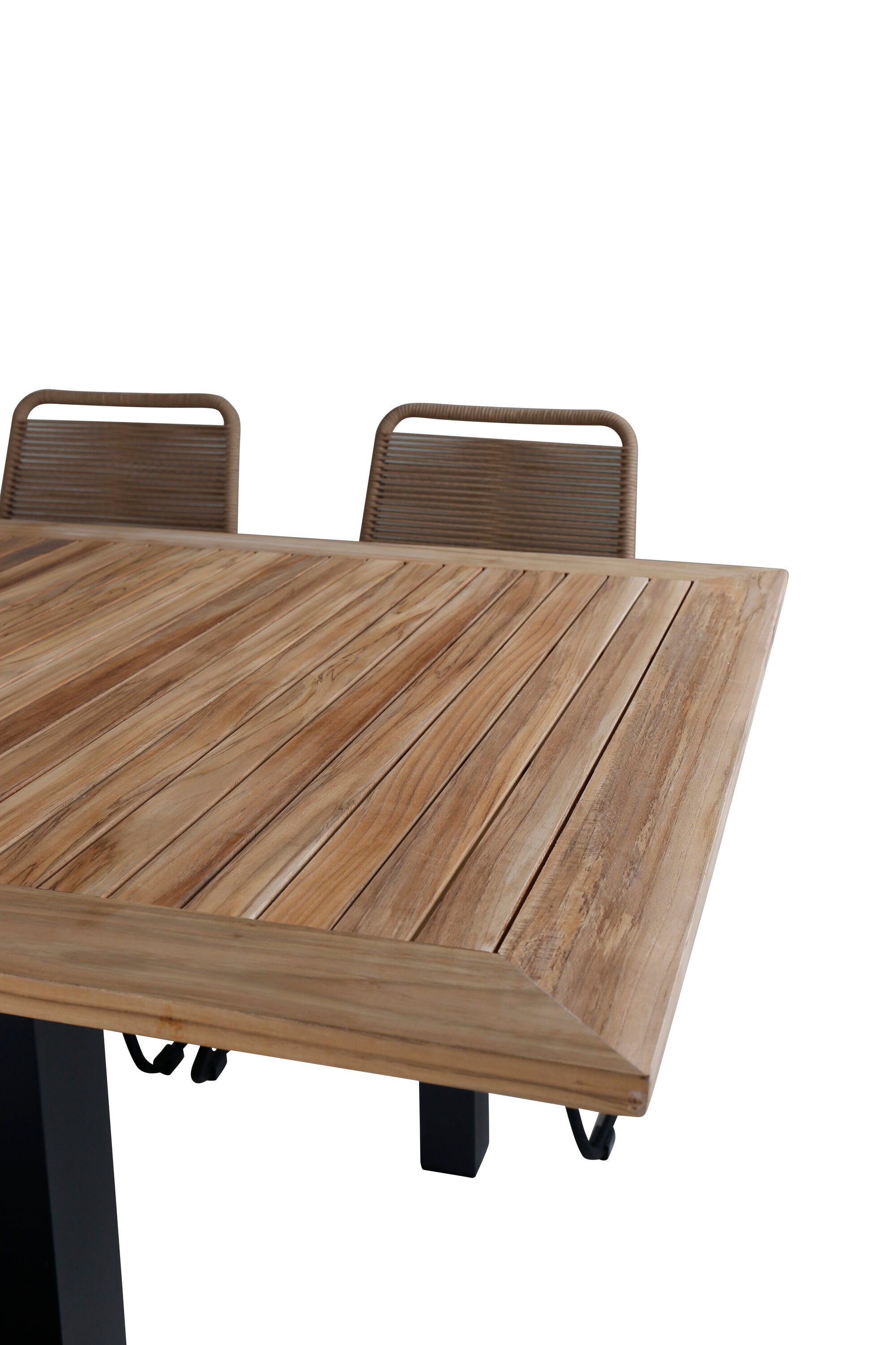 Elegantes Panama Gartentischset Lindos, 8-teilig, ausziehbar, von Venture Home – ideal für stilvolle Aussenbereiche.