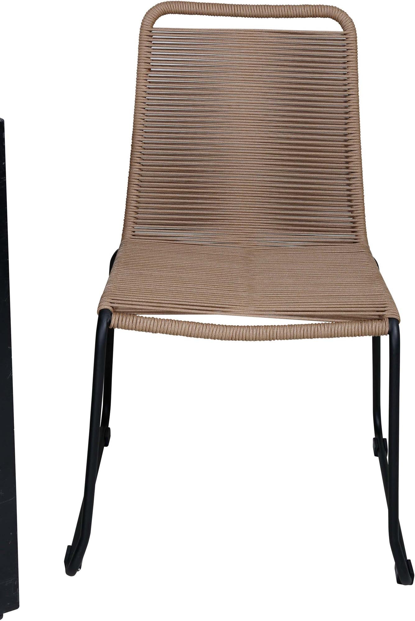 Bois Outdoor-Tischset + Lindos 205cm/6St. in Schwarz Braun präsentiert im Onlineshop von KAQTU Design AG. Gartentischset ist von Venture Home