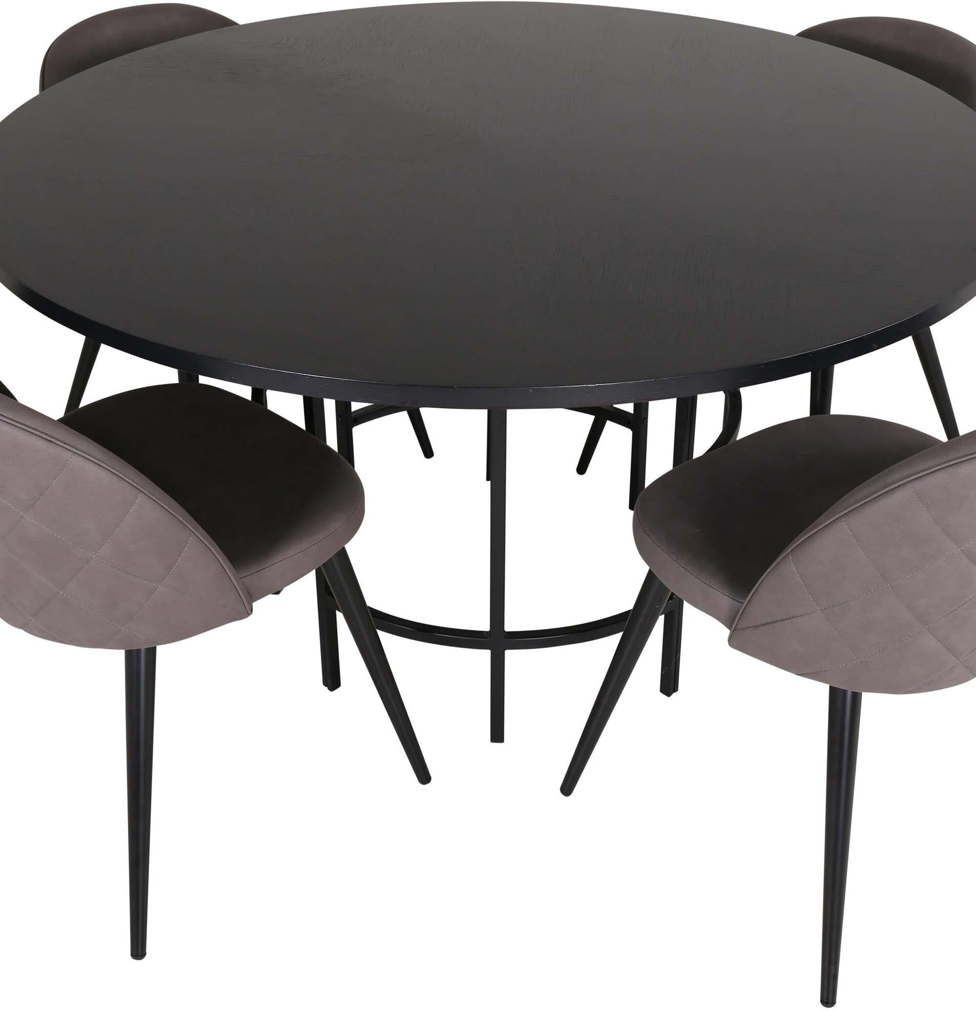 Stilvolles Esszimmerset Copenhagen: Skandinavische Eleganz mit Samt.