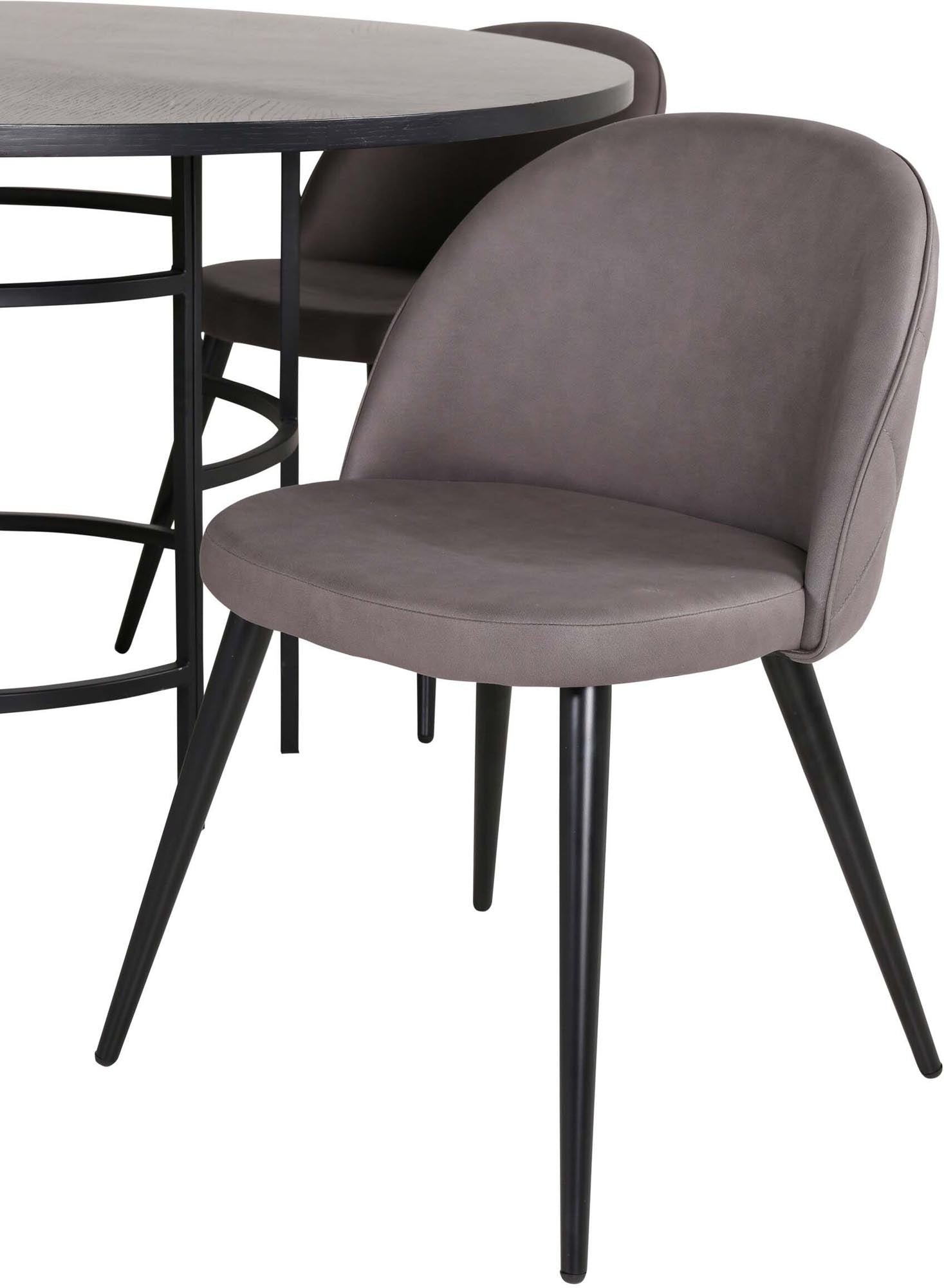 Esszimmerset Copenhagen: Skandinavische Raffinesse mit Samtbezug.