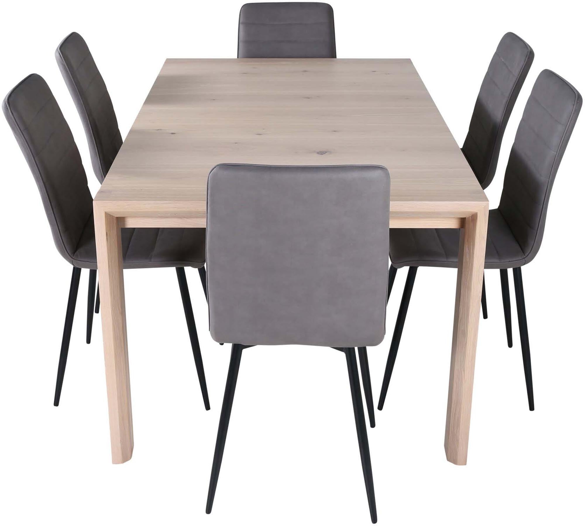 Venture Home Esszimmerset: Flexibler Tisch & 6 Stühle, 170cm.