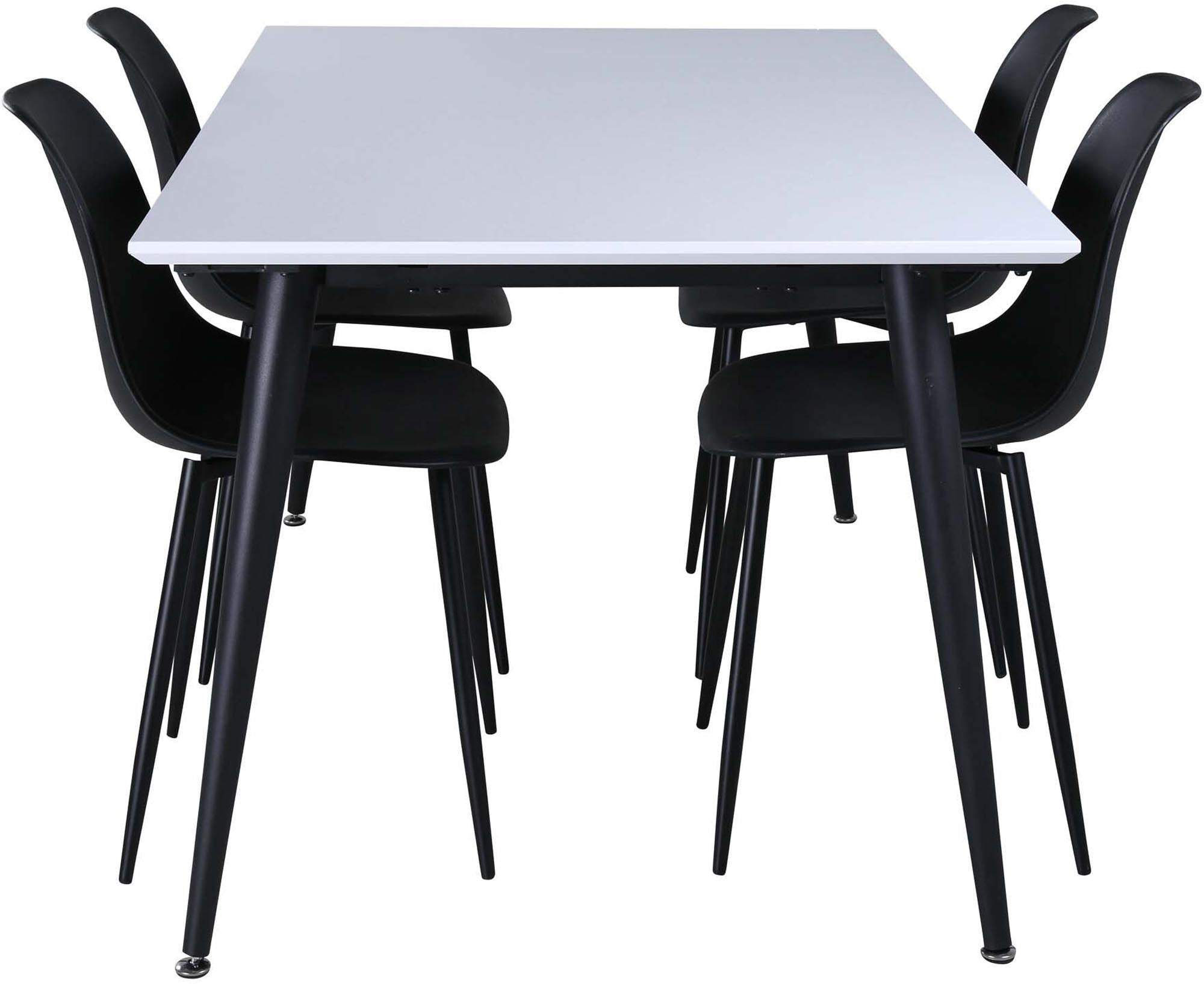 Jimmy Esszimmerset + Polar 150cm/4St. in Schwarz präsentiert im Onlineshop von KAQTU Design AG. Esszimmerset ist von Venture Home