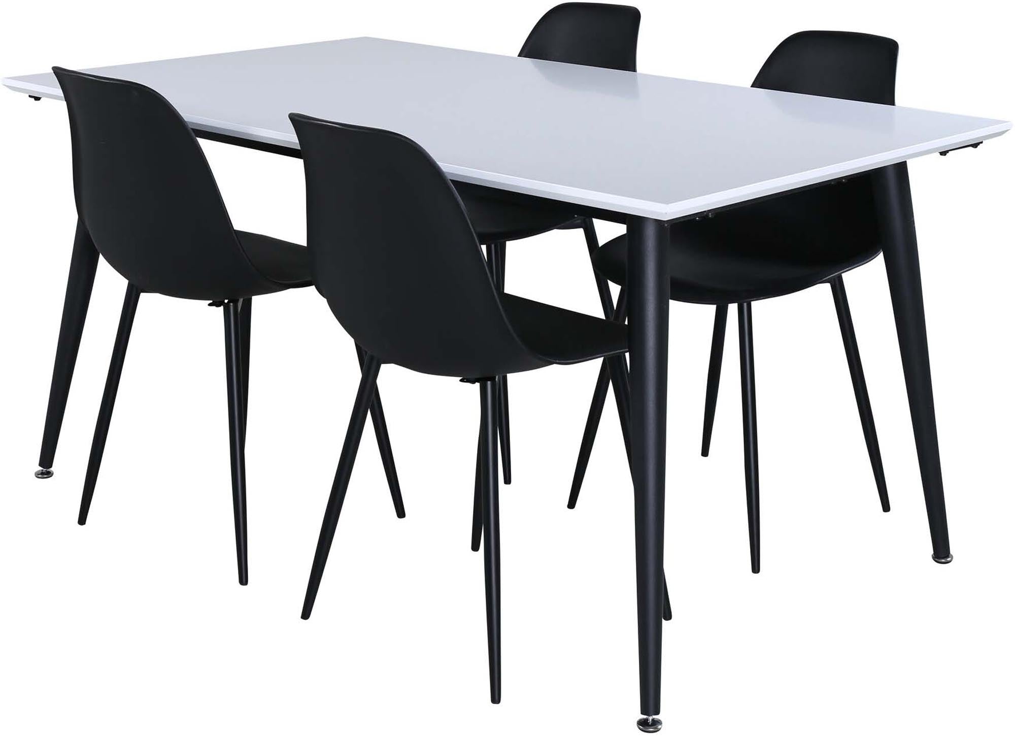 Jimmy Esszimmerset + Polar 150cm/4St. in Schwarz präsentiert im Onlineshop von KAQTU Design AG. Esszimmerset ist von Venture Home