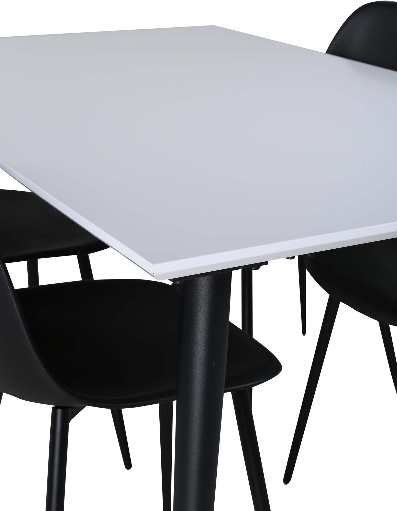 Jimmy Esszimmerset + Polar 150cm/4St. in Schwarz präsentiert im Onlineshop von KAQTU Design AG. Esszimmerset ist von Venture Home
