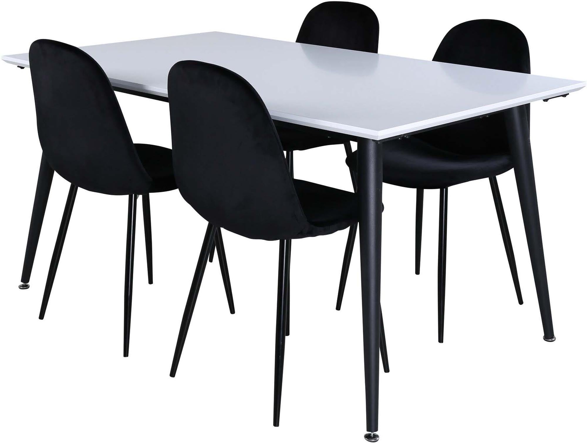 Jimmy Esszimmerset + Polar 150cm/4St. in Schwarz präsentiert im Onlineshop von KAQTU Design AG. Esszimmerset ist von Venture Home