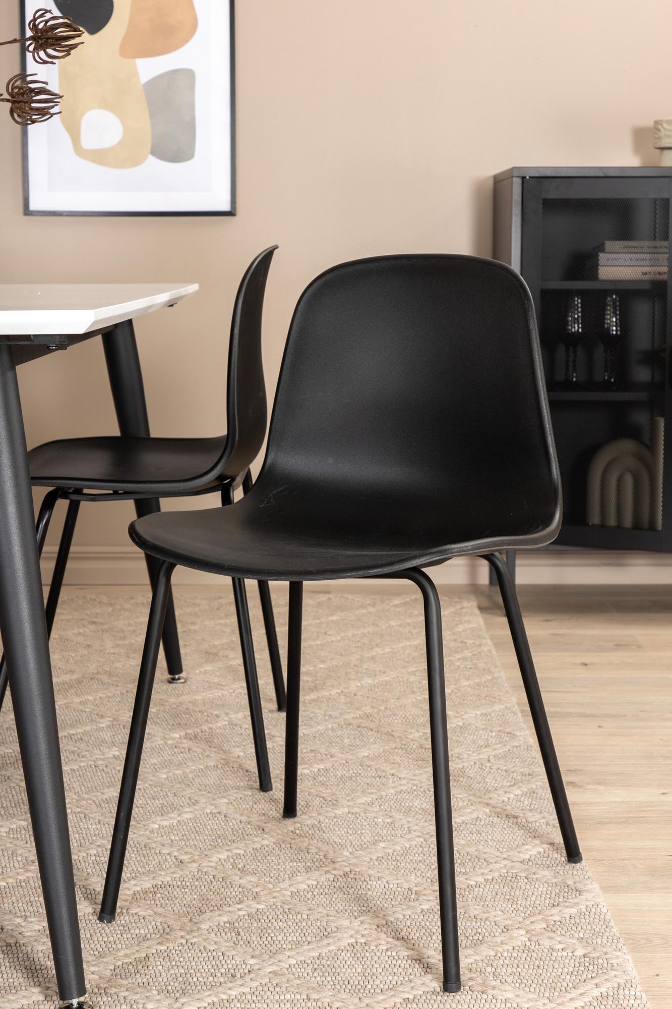 Stilvolles Jimmy Esszimmerset mit Arctic Tisch, 150cm, 4 Stühle.