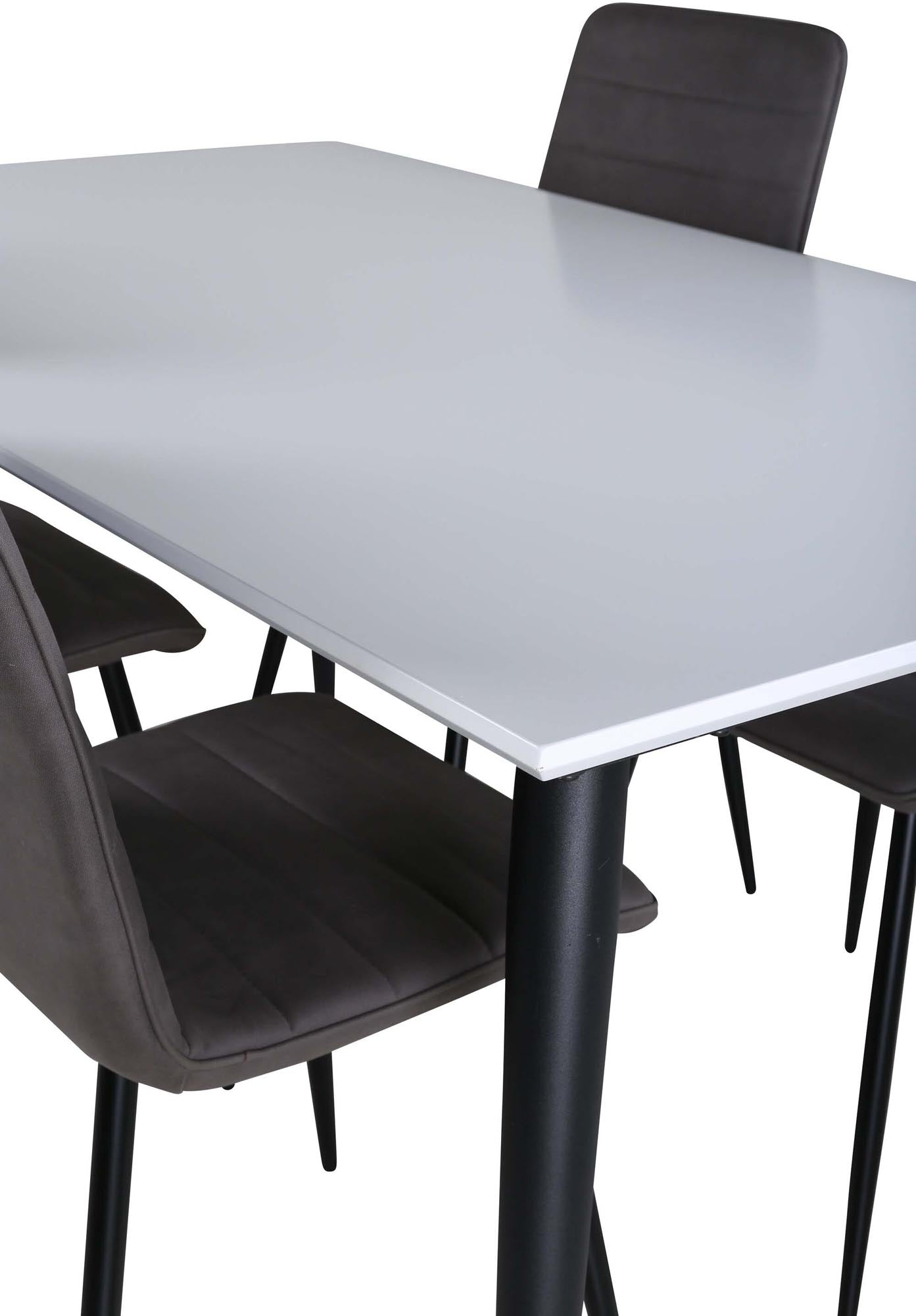 Modernes Jimmy Esszimmerset mit Windu Tisch, 150cm, 4 Stühle.