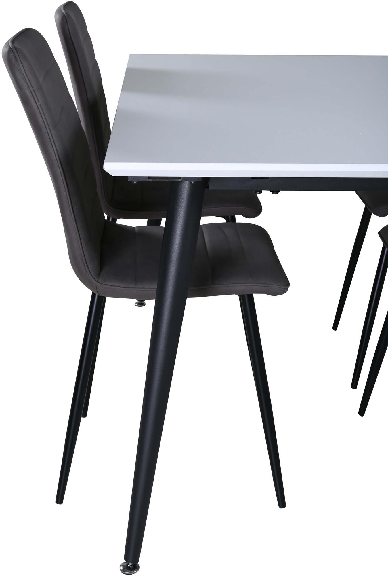 Elegantes Jimmy Esszimmerset mit Windu Tisch (150cm) und 4 stilvollen Stühlen für ein modernes Esszimmerambiente.