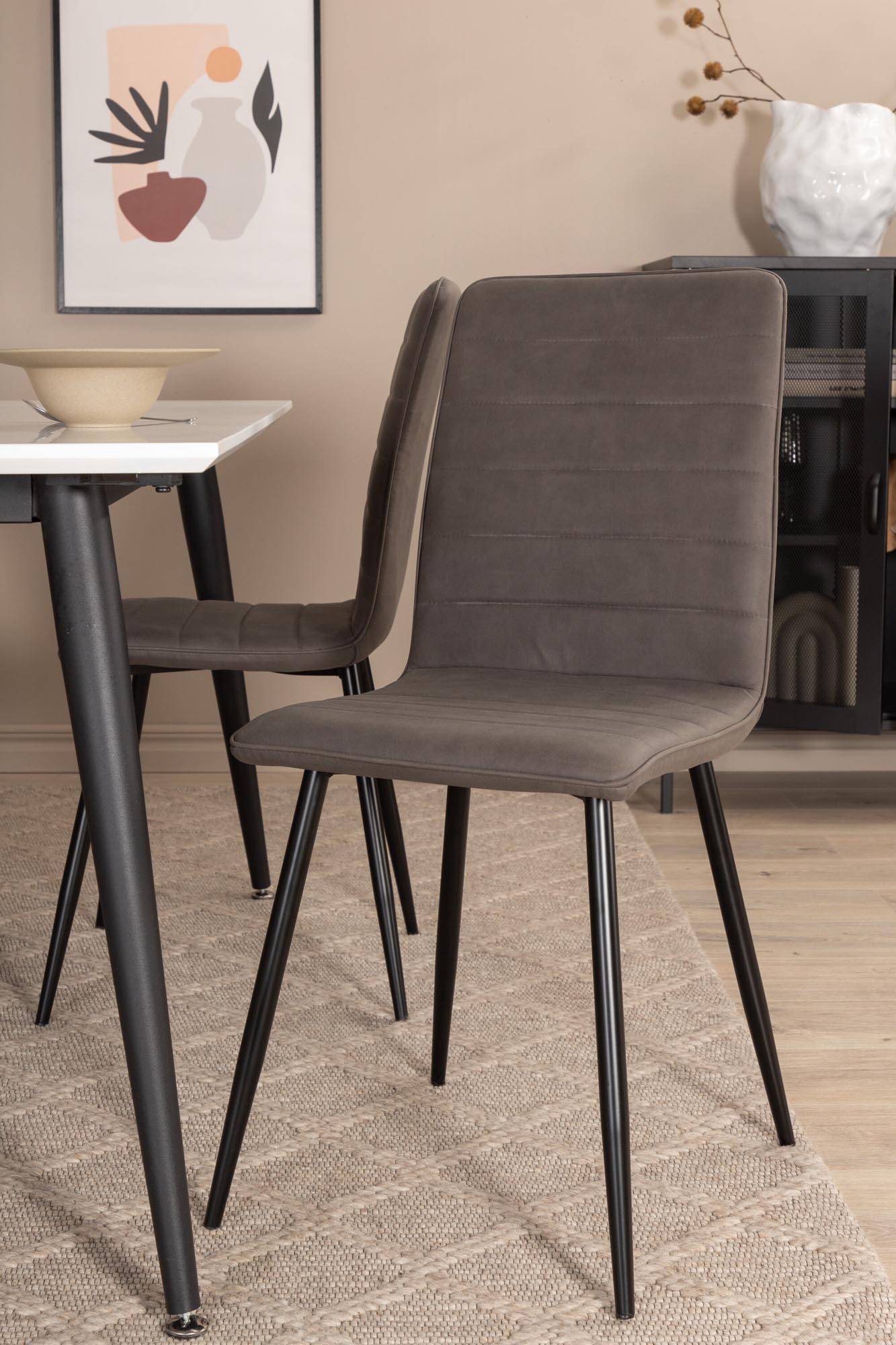 Stilvolles Jimmy Esszimmerset mit Windu Tisch, 150cm, 4 Stühle.