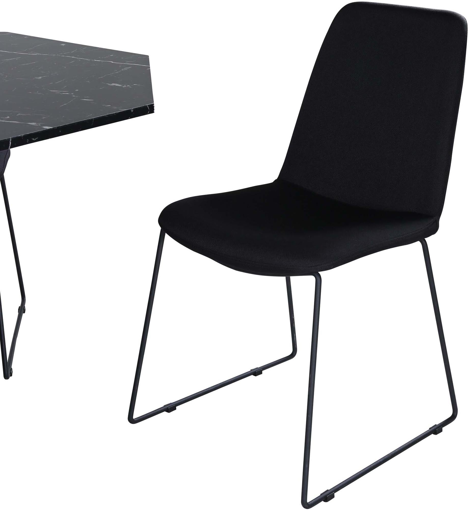 Marbs Esszimmerset + Muce ⌀110cm/4St. in Schwarz präsentiert im Onlineshop von KAQTU Design AG. Esszimmerset ist von Venture Home