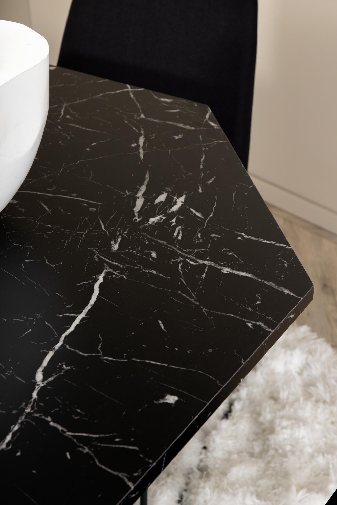 Marbs Esszimmerset + Muce ⌀110cm/4St. in Schwarz präsentiert im Onlineshop von KAQTU Design AG. Esszimmerset ist von Venture Home