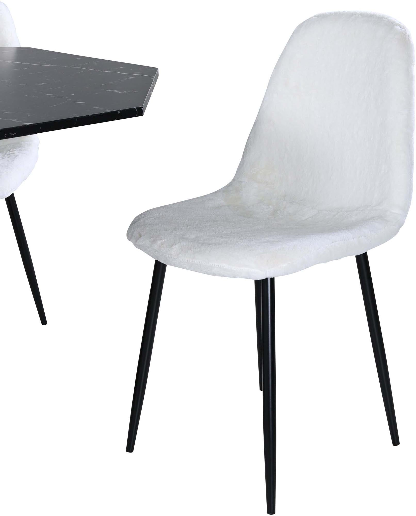 Marbs Esszimmerset + Polar ⌀110cm/4St. in Schwarz präsentiert im Onlineshop von KAQTU Design AG. Esszimmerset ist von Venture Home